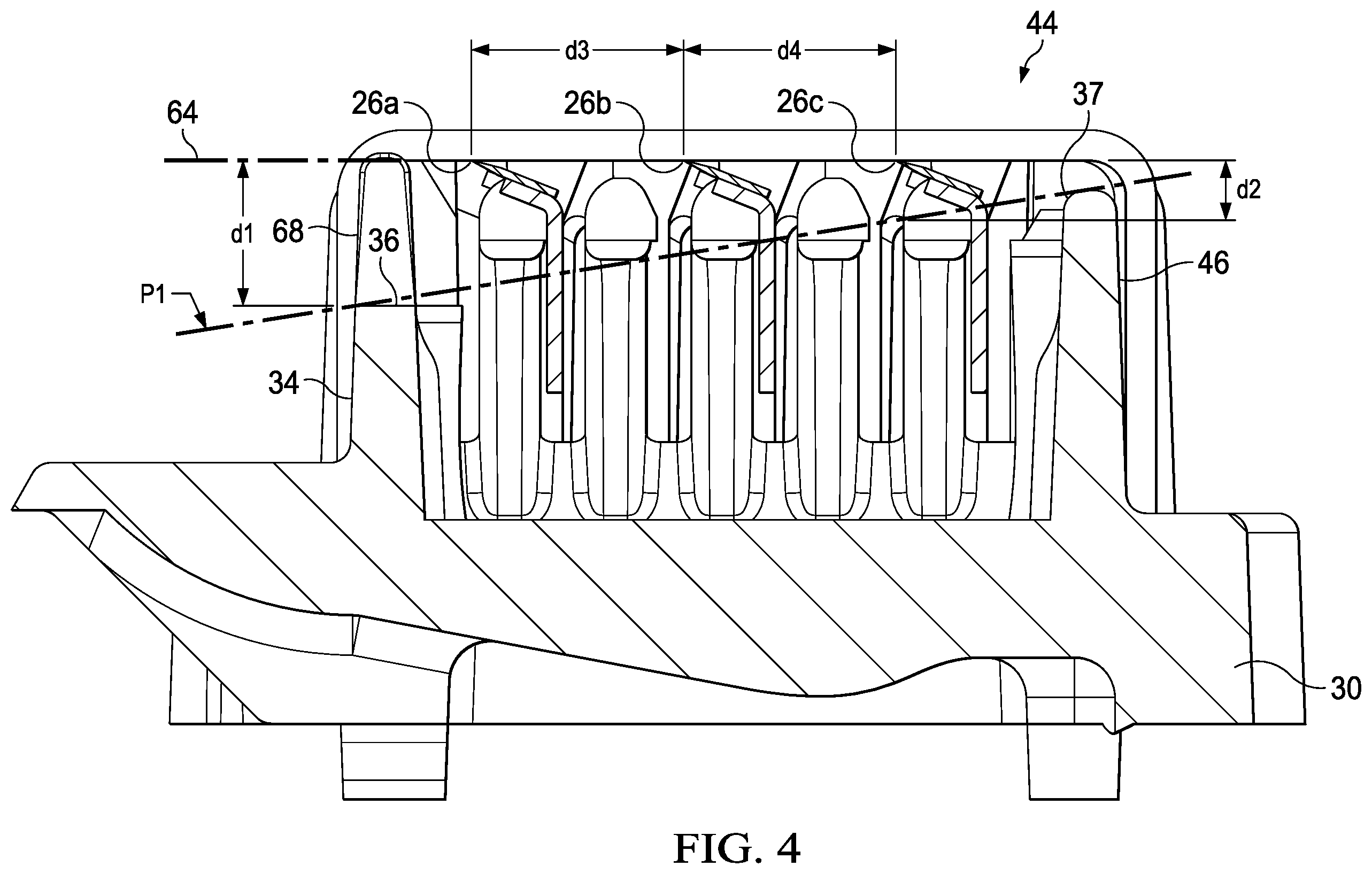 Patent US12350850 Figure 5 – Razor cartridge