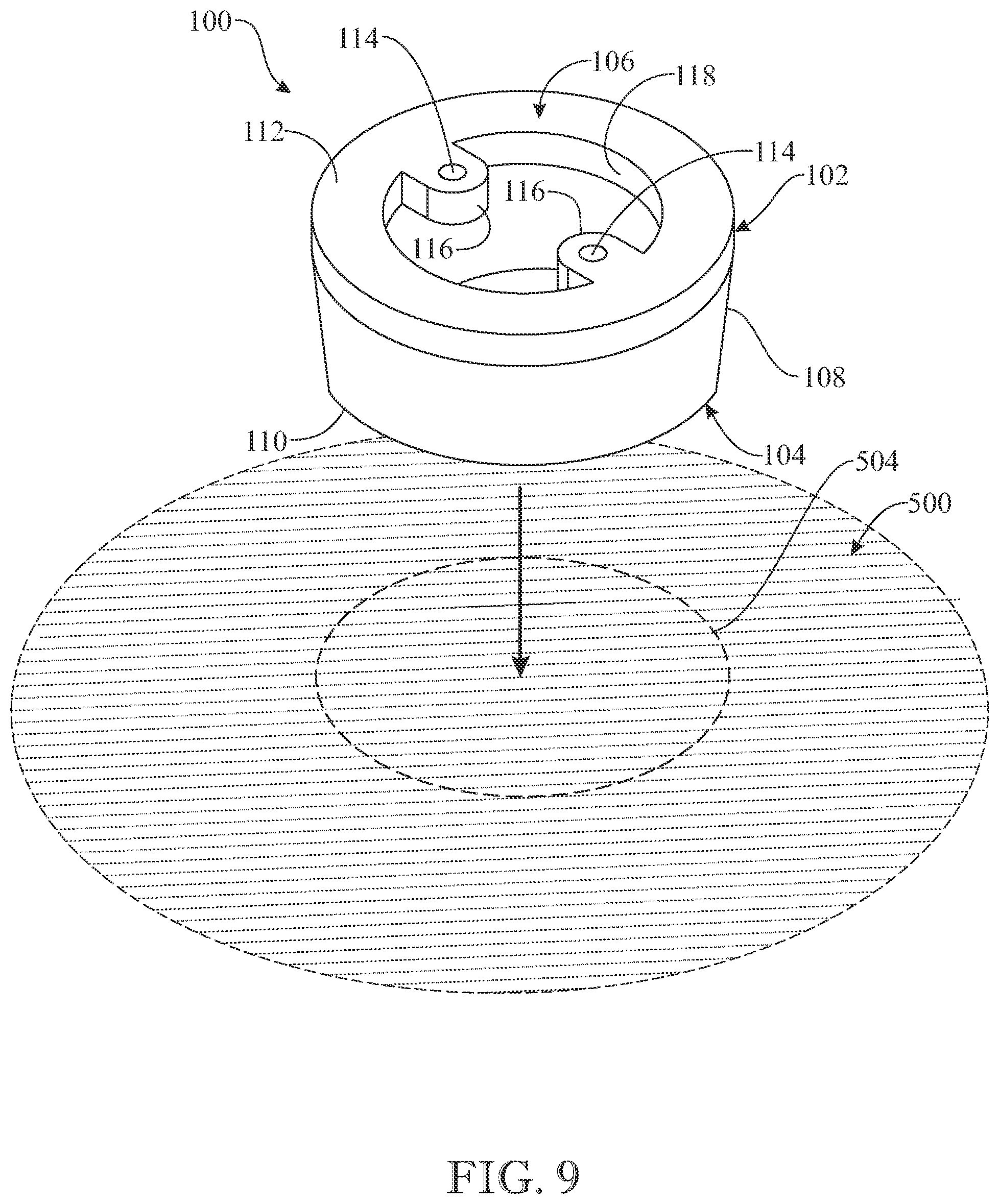 Patent US12350853 Figure 9 – Cutting device for producing hand-cut products