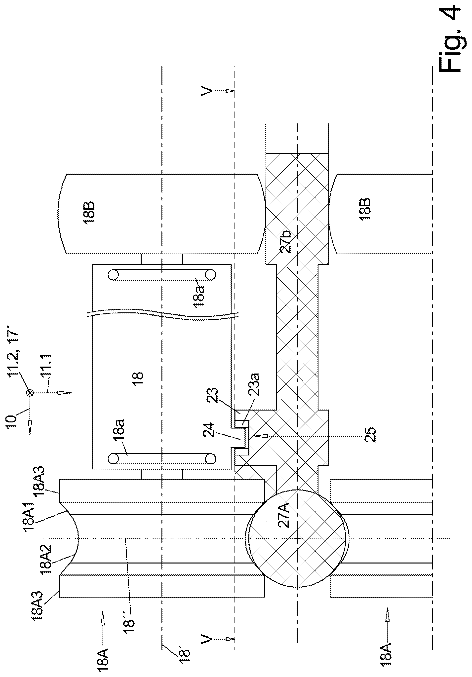 Patent US12350854 Figure 7 – Slicing machine with cross transfer device for loading outside the machine and loading method for a slicing machine