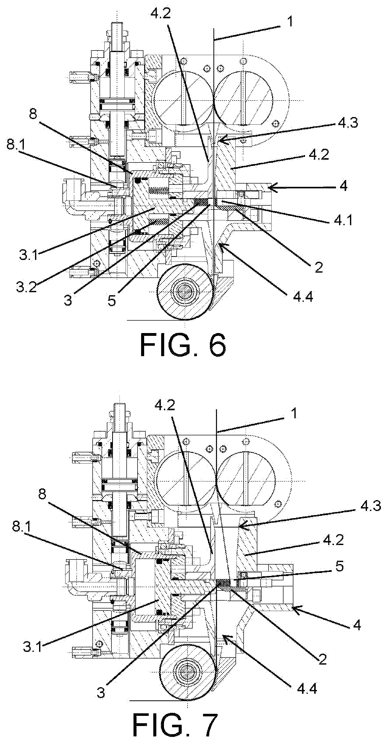 Patent US12350855 Figure 3 – Shear cutting system with orientable blade