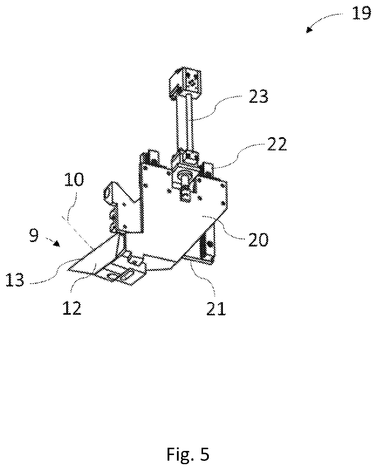 Patent US12350856 Figure 5 – Apparatus for separating a sawn timber package into main and side products