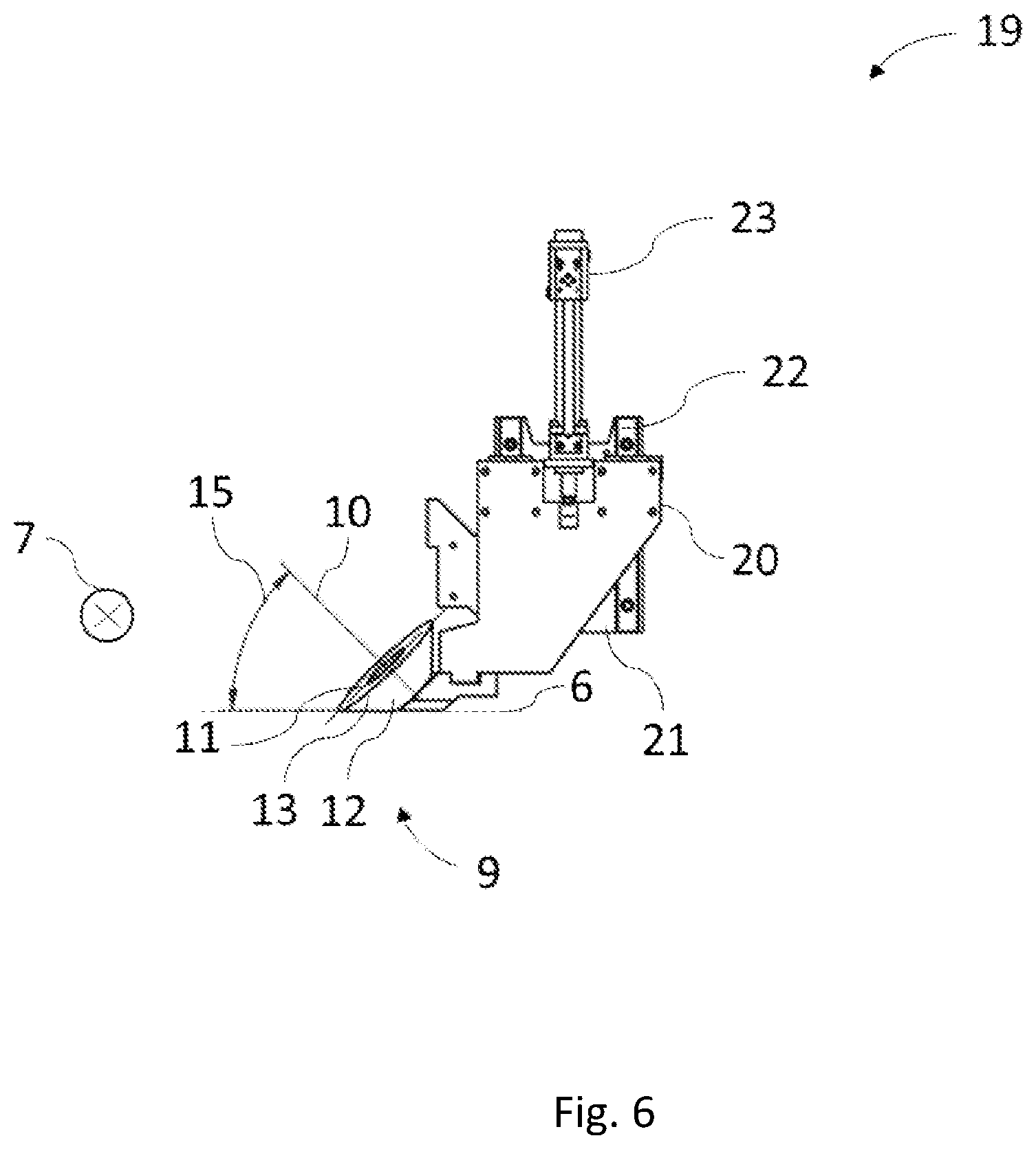 Patent US12350856 Figure 6 – Apparatus for separating a sawn timber package into main and side products