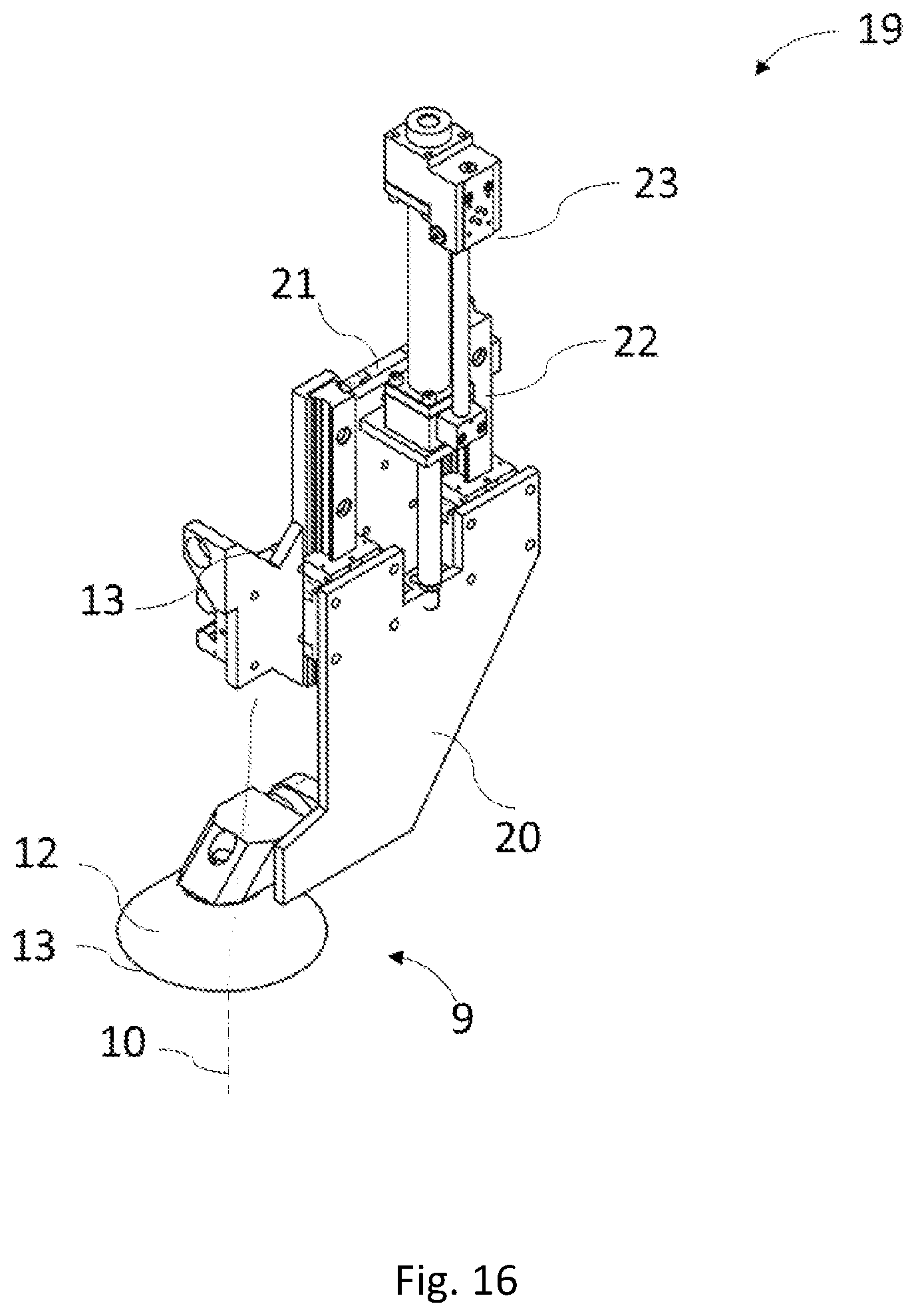 Patent US12350856 Figure 16 – Apparatus for separating a sawn timber package into main and side products