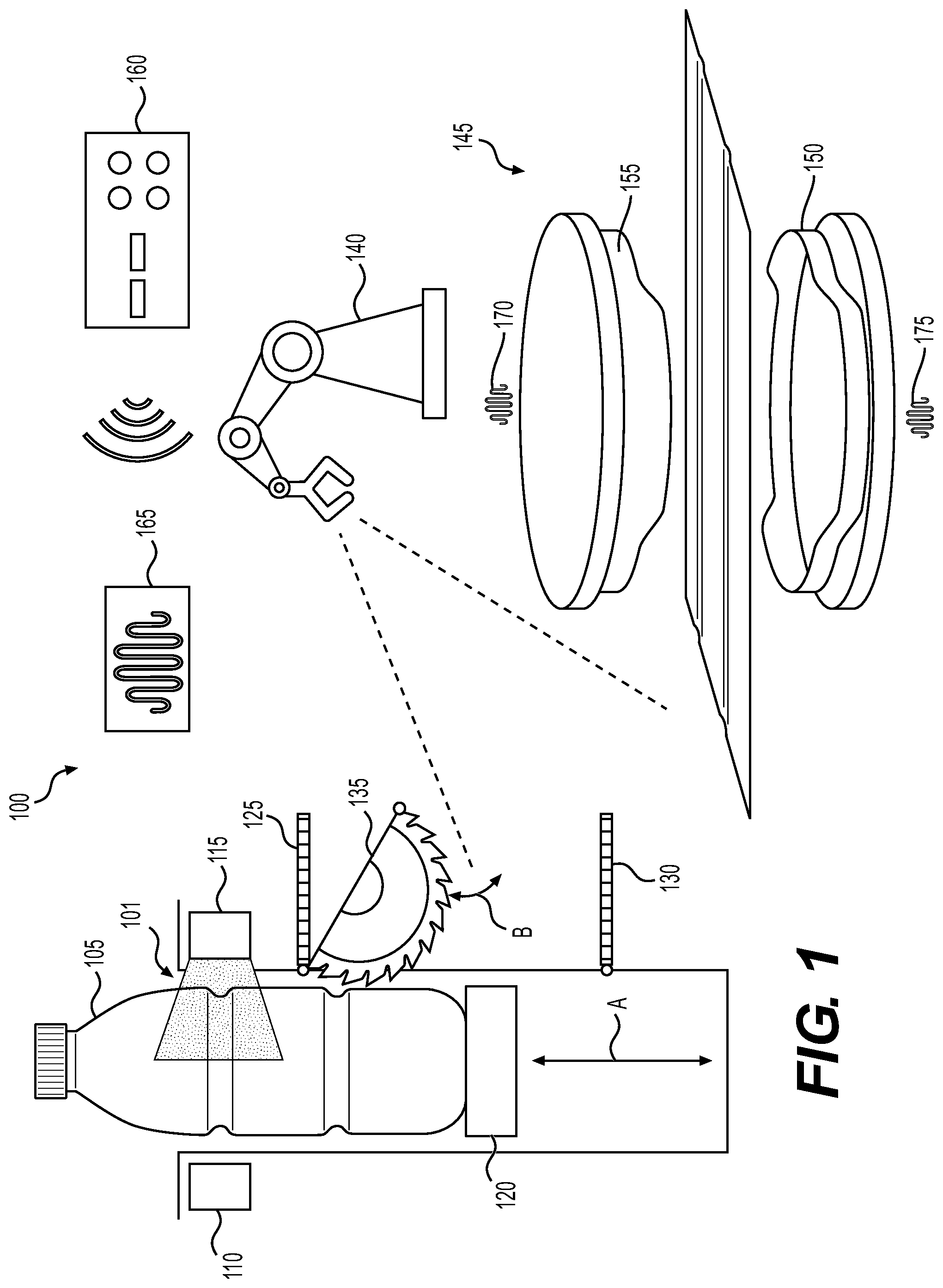 Patent US12350860 Figure 1 – Home recycling machine