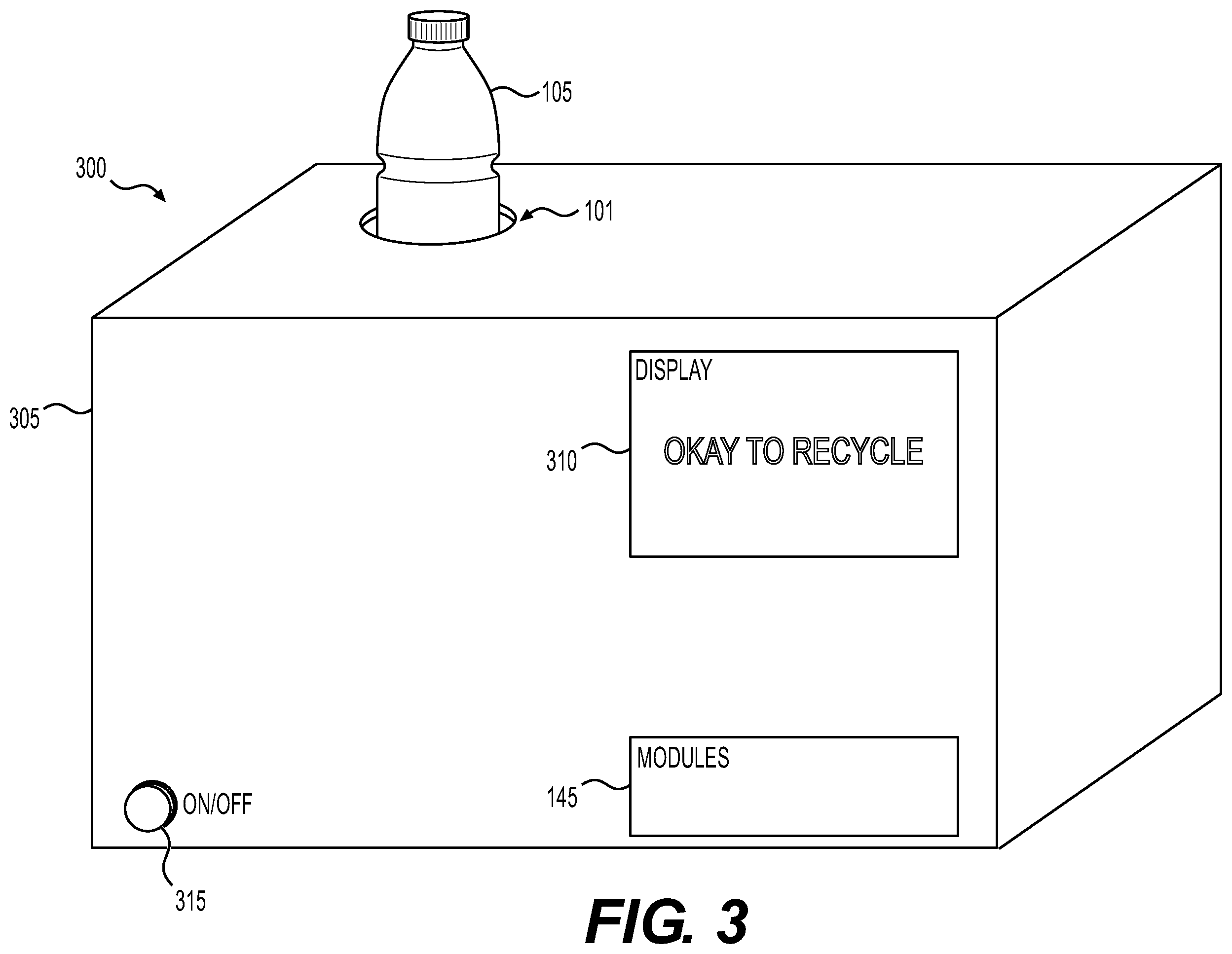 Patent US12350860 Figure 3 – Home recycling machine