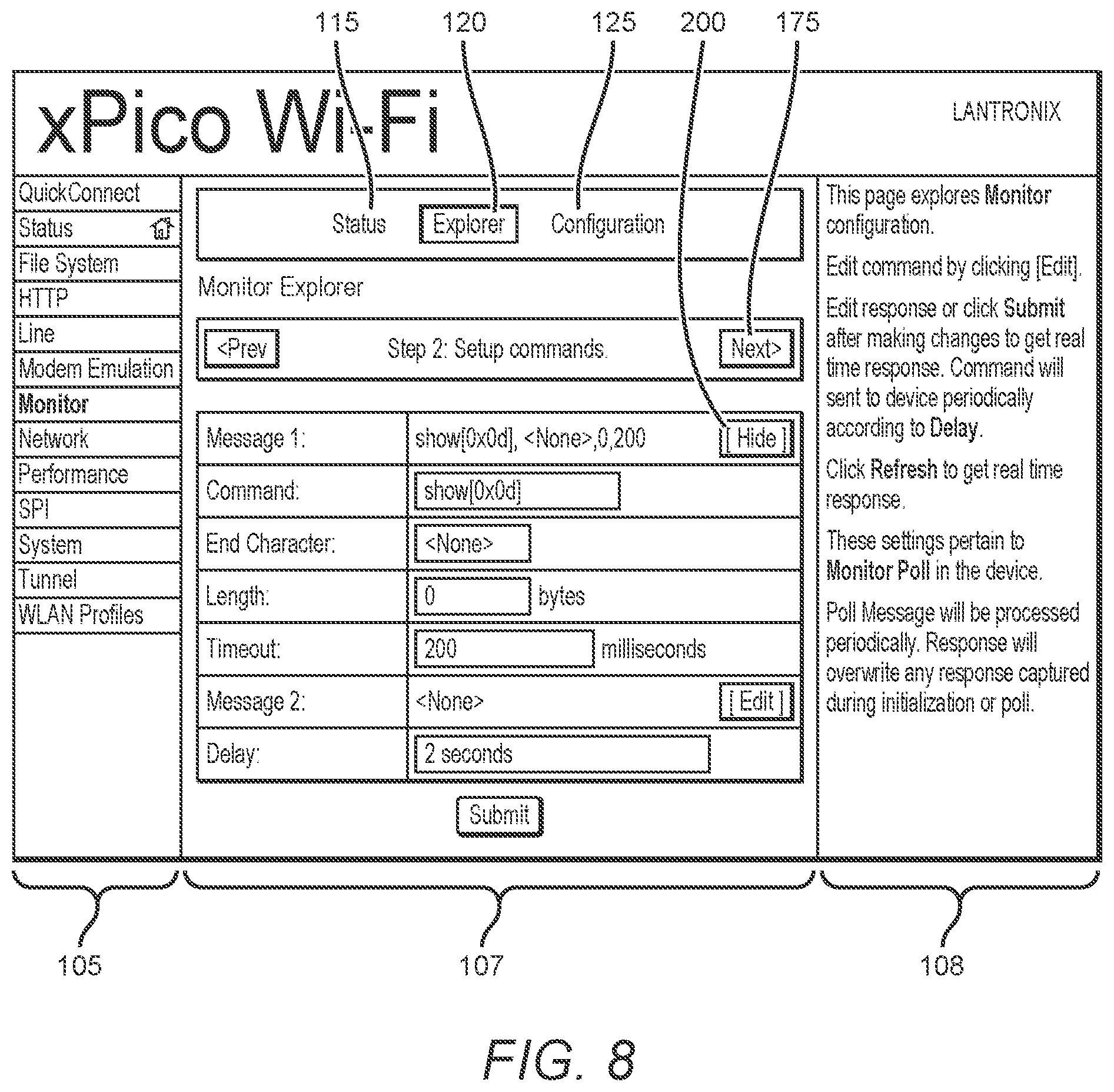 Patent US12350863 Figure 7 – Data capture on a serial device