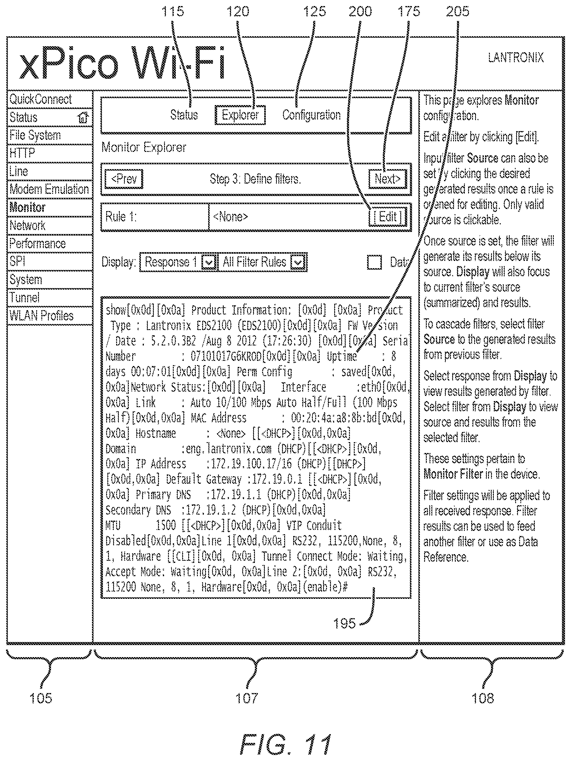 Patent US12350863 Figure 10 – Data capture on a serial device