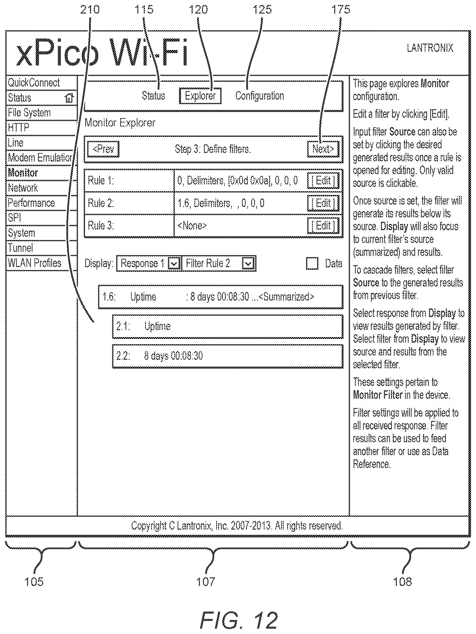 Patent US12350863 Figure 11 – Data capture on a serial device