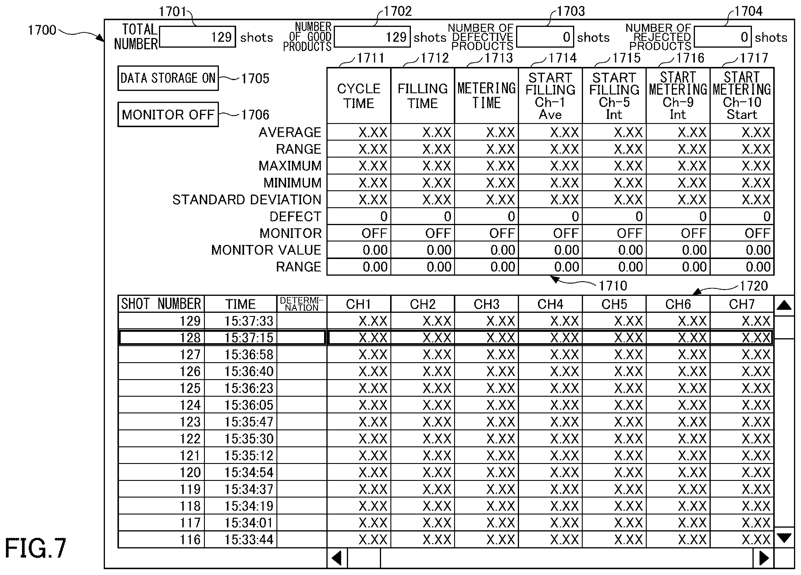 Patent US12350870 Figure 7 – Control device of injection molding machine, injection molding machine, and recording medium