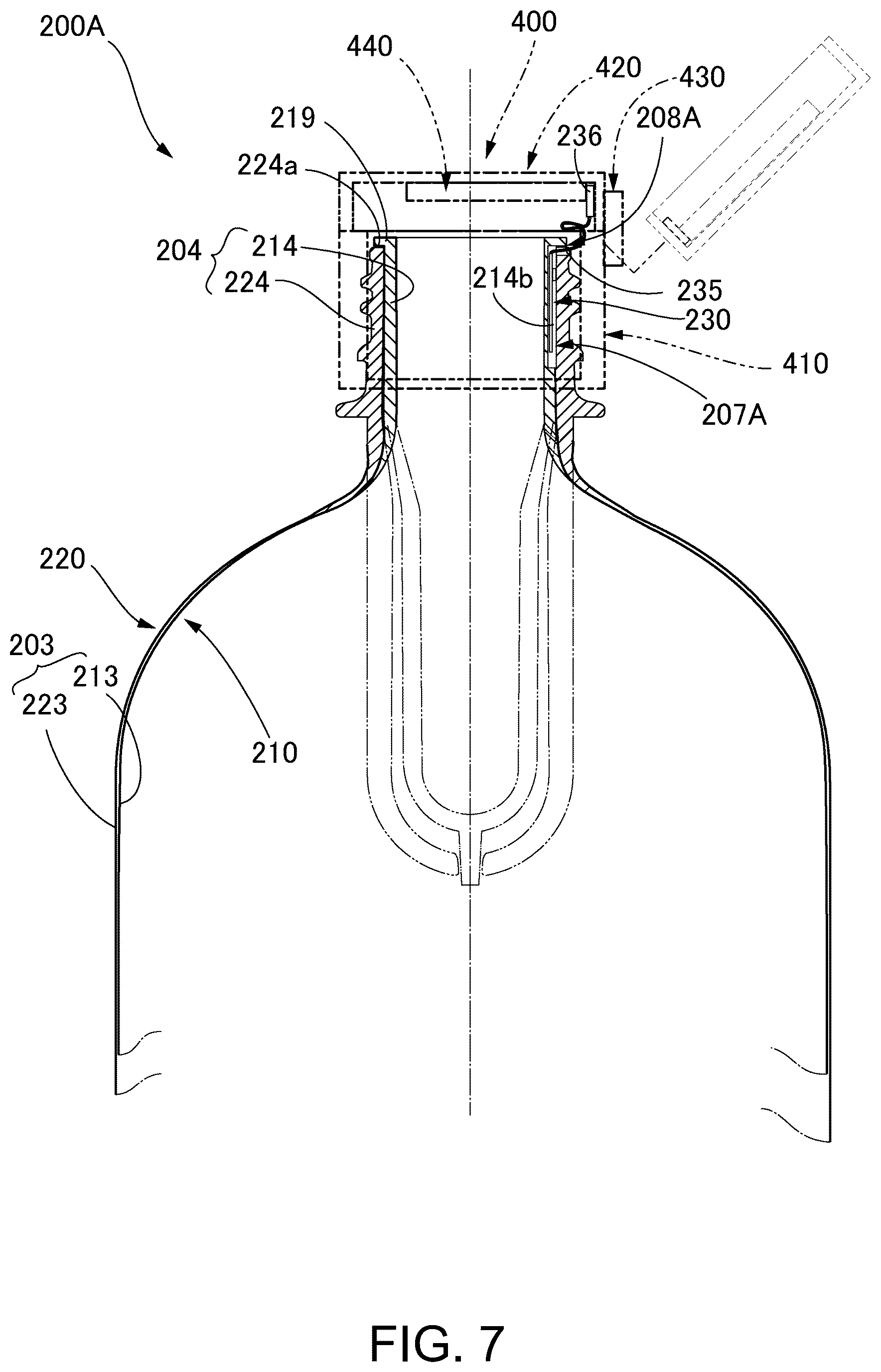Patent US12350875 Figure 7 – Preform layered body and layered container