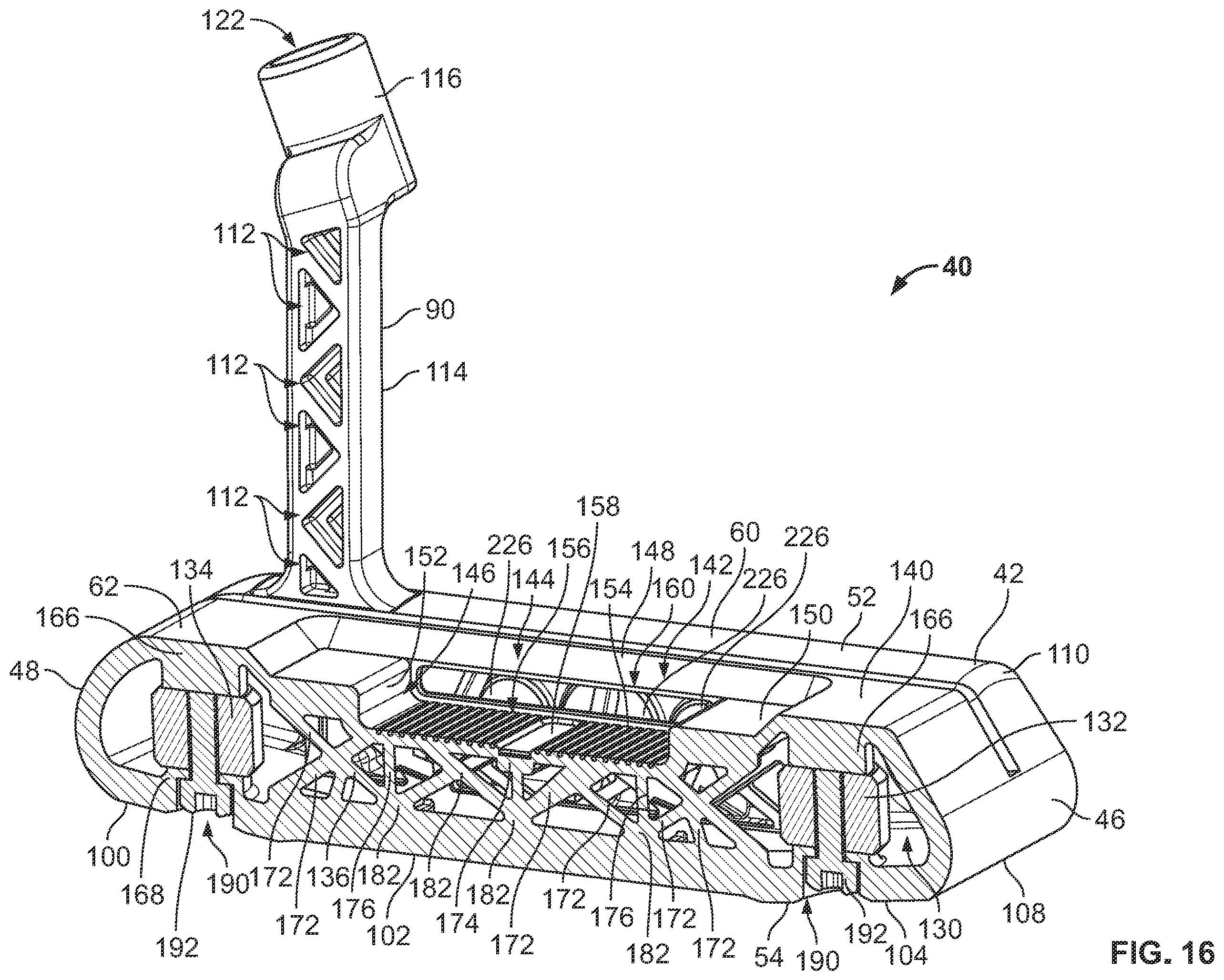 Patent US12350881 Figure 12 – Systems and methods for additive manufacturing of a golf club