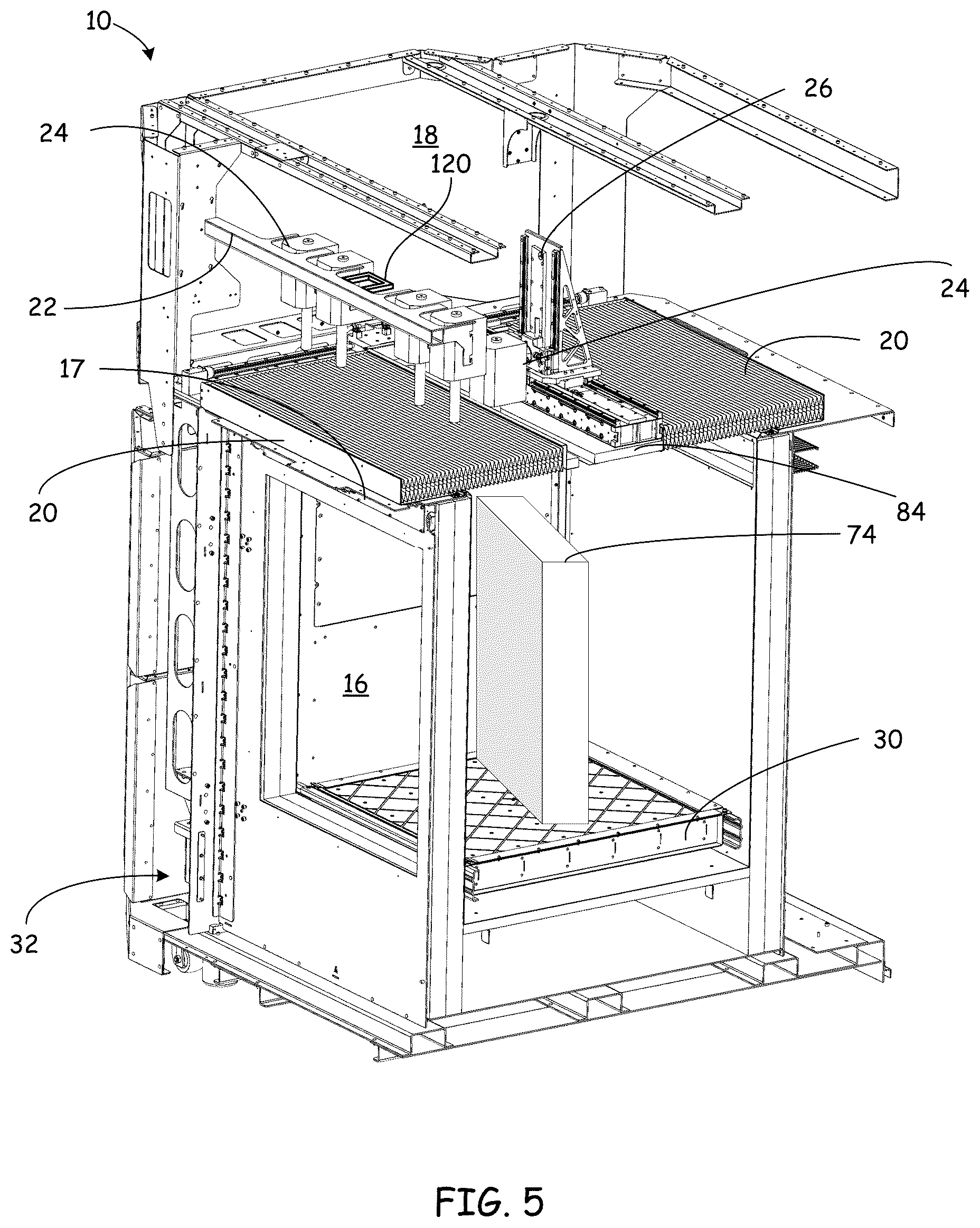 Patent US12350884 Figure 5 – Local z print head positioning system in a 3D printer