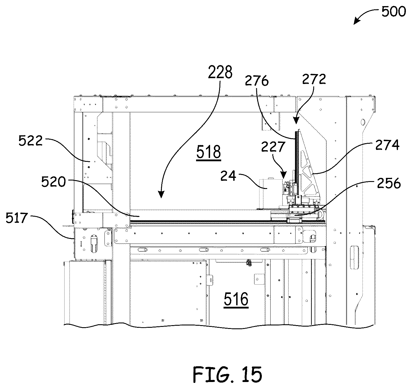 Patent US12350884 Figure 15 – Local z print head positioning system in a 3D printer