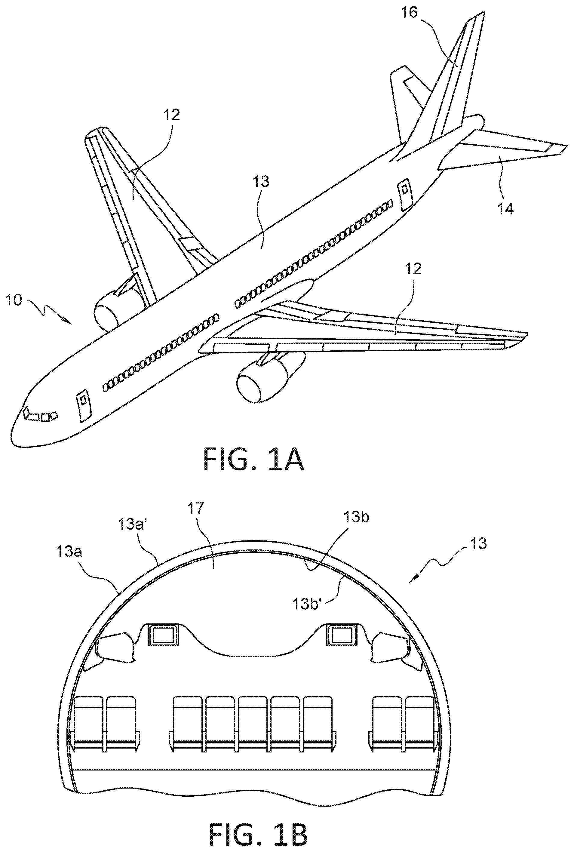 Patent US12350892 Figure 1 – Co-cured UV/visible light-resistant fiberglass coated composite material for aircraft fuselage assembly