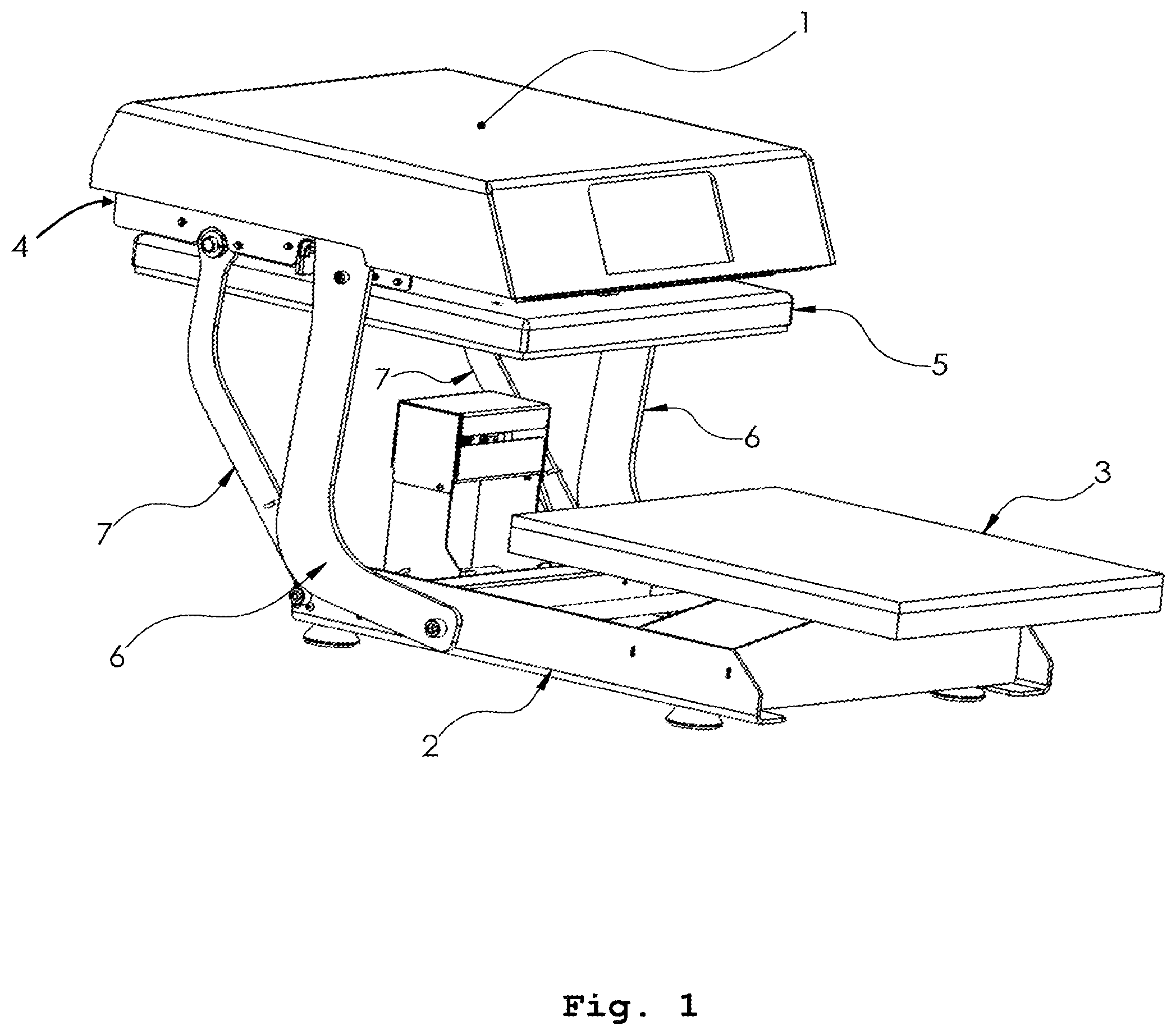 Patent US12350900 Figure 1 – Compact in-line heat press