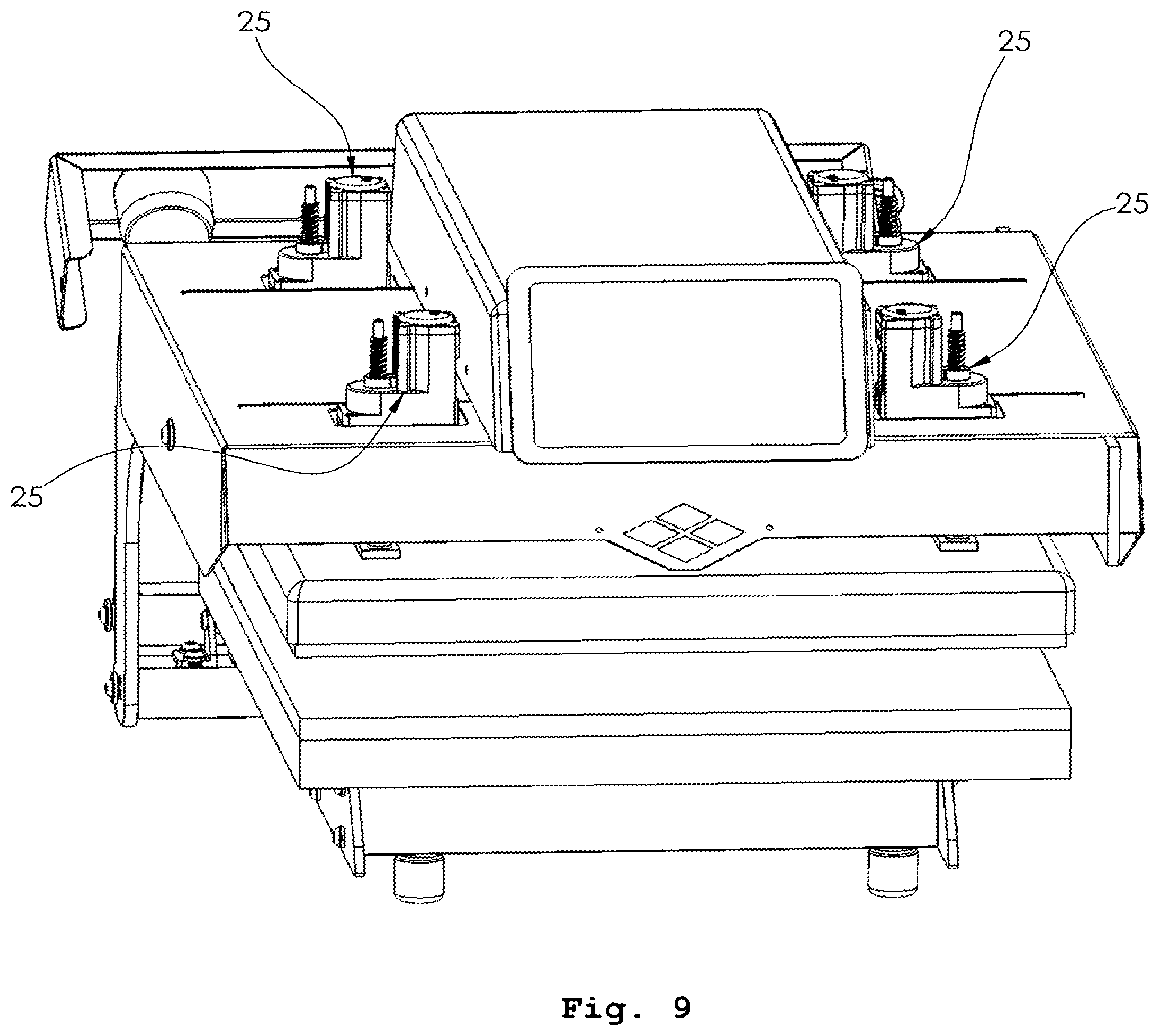 Patent US12350900 Figure 13 – Compact in-line heat press