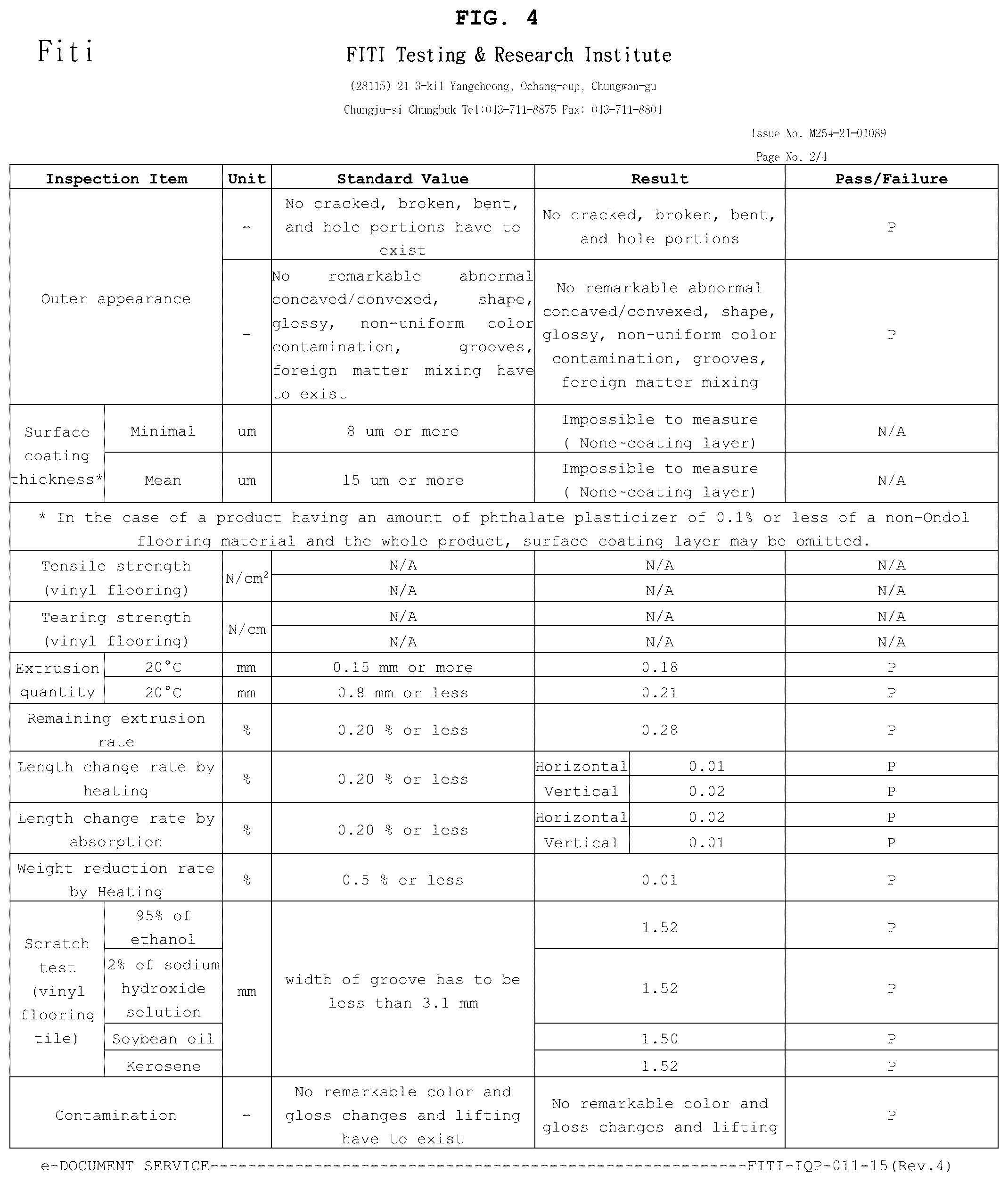 Patent US12350912 Figure 3 – Flooring material using pozzolan and manufacturing method thereof