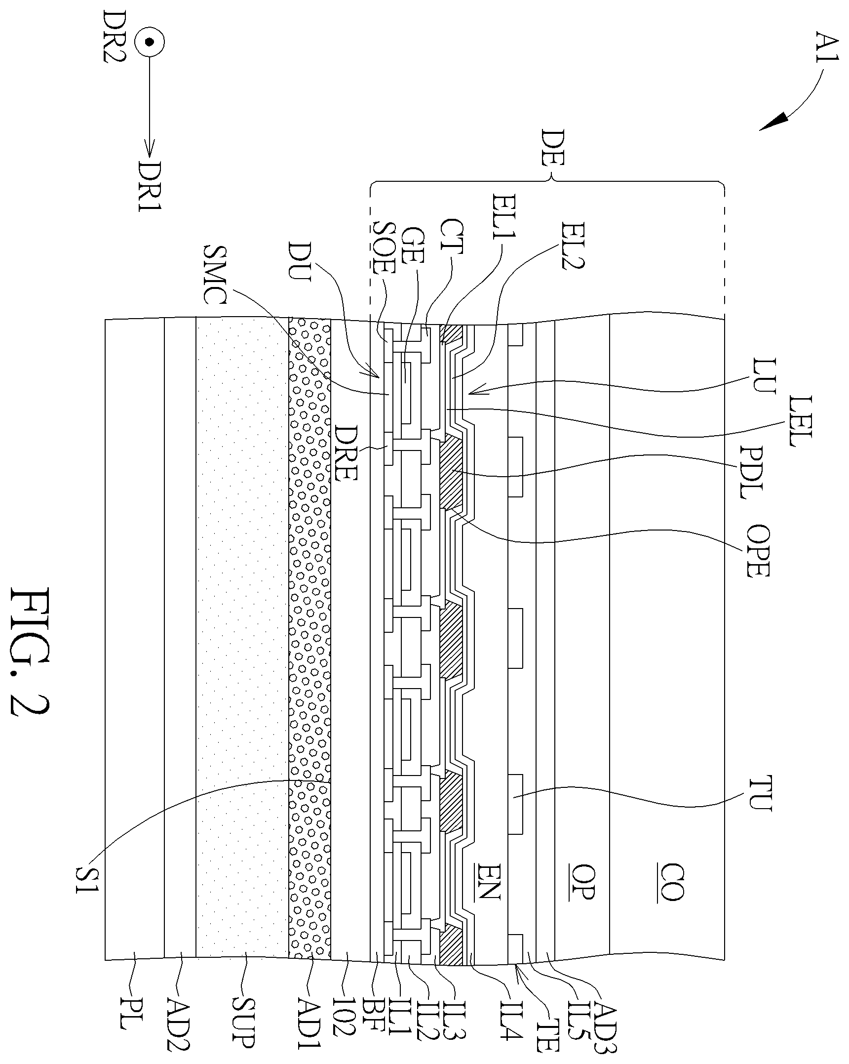 Patent US12350913 Figure 2 – Rollable display device
