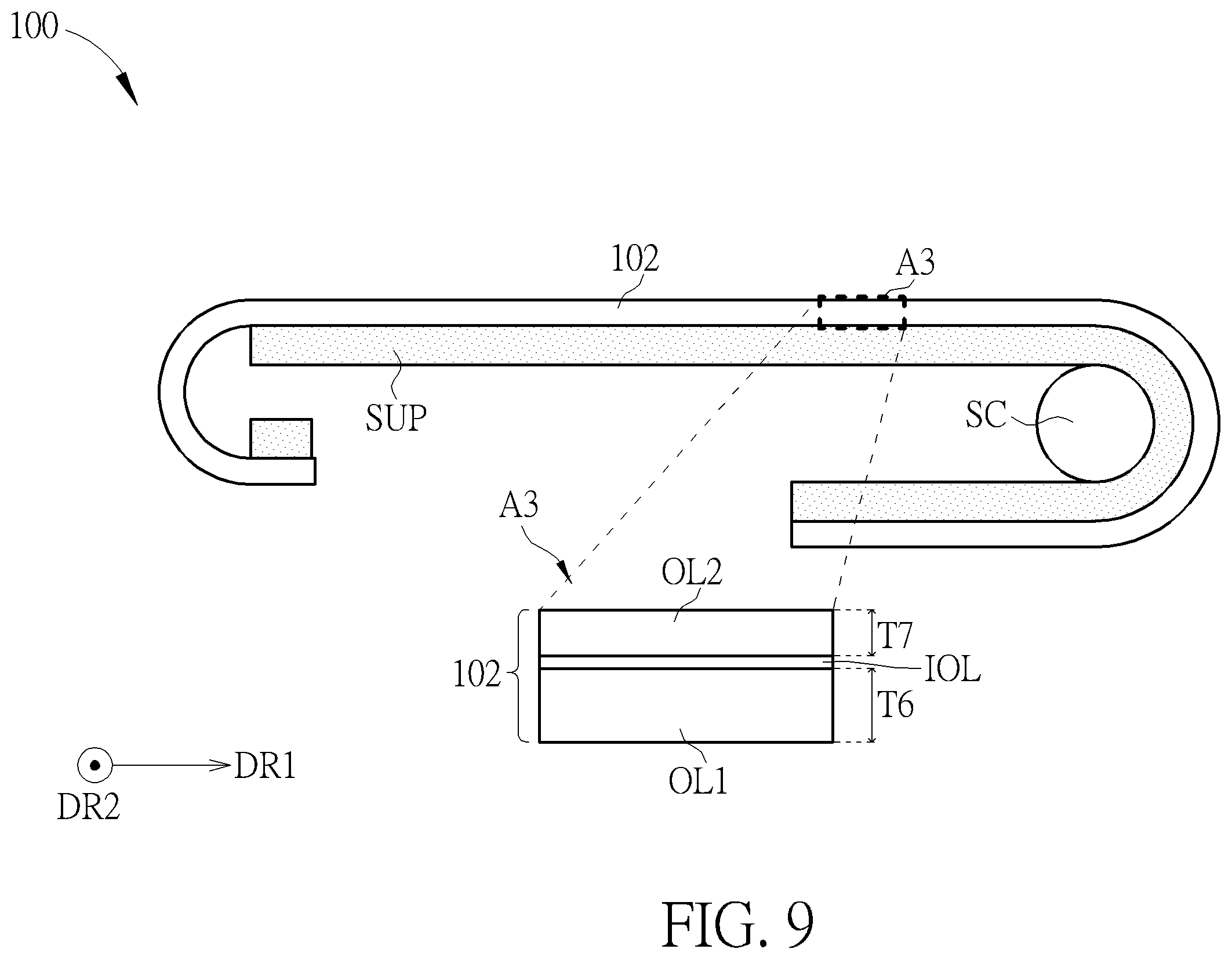 Patent US12350913 Figure 9 – Rollable display device