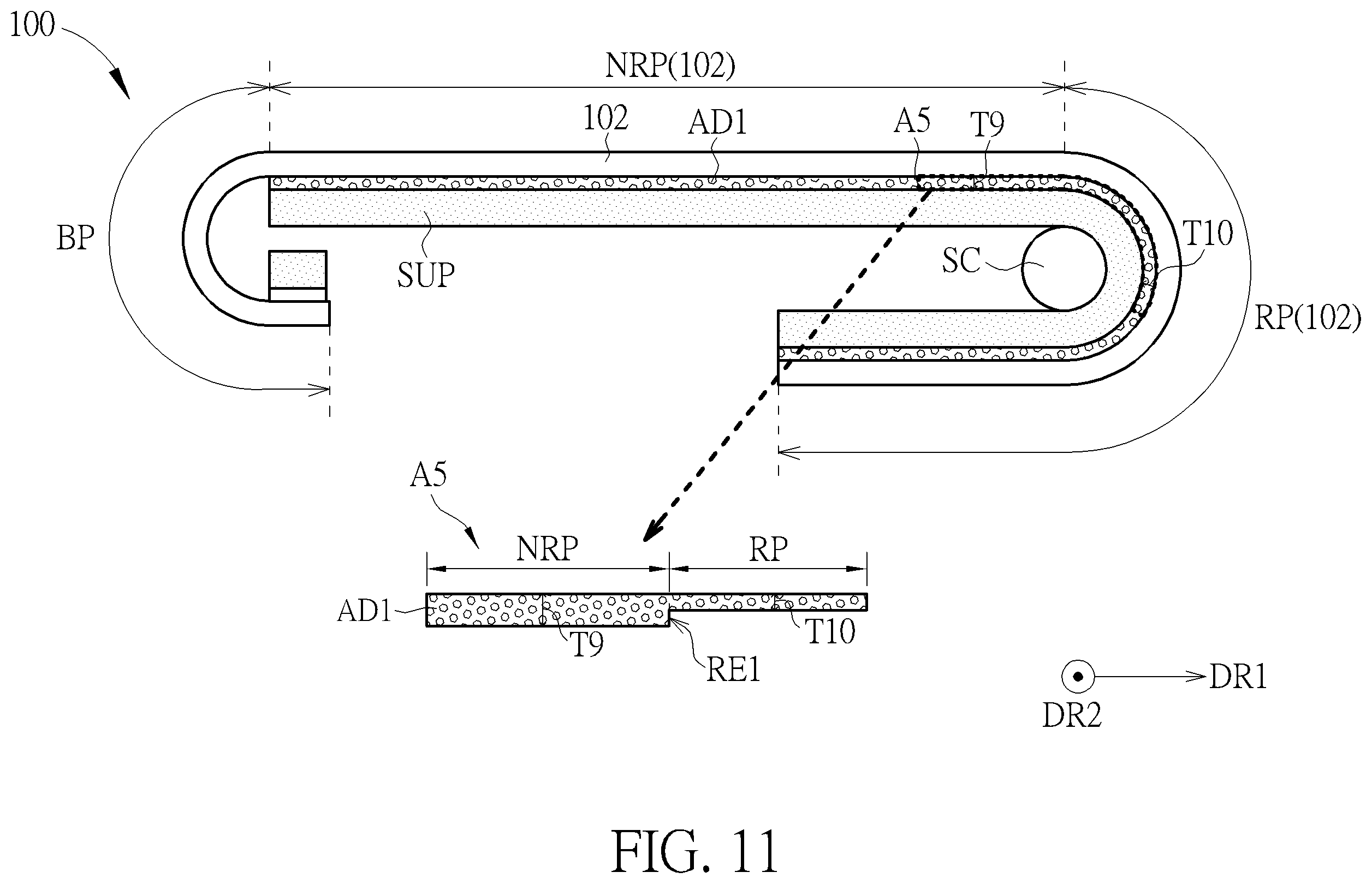 Patent US12350913 Figure 11 – Rollable display device