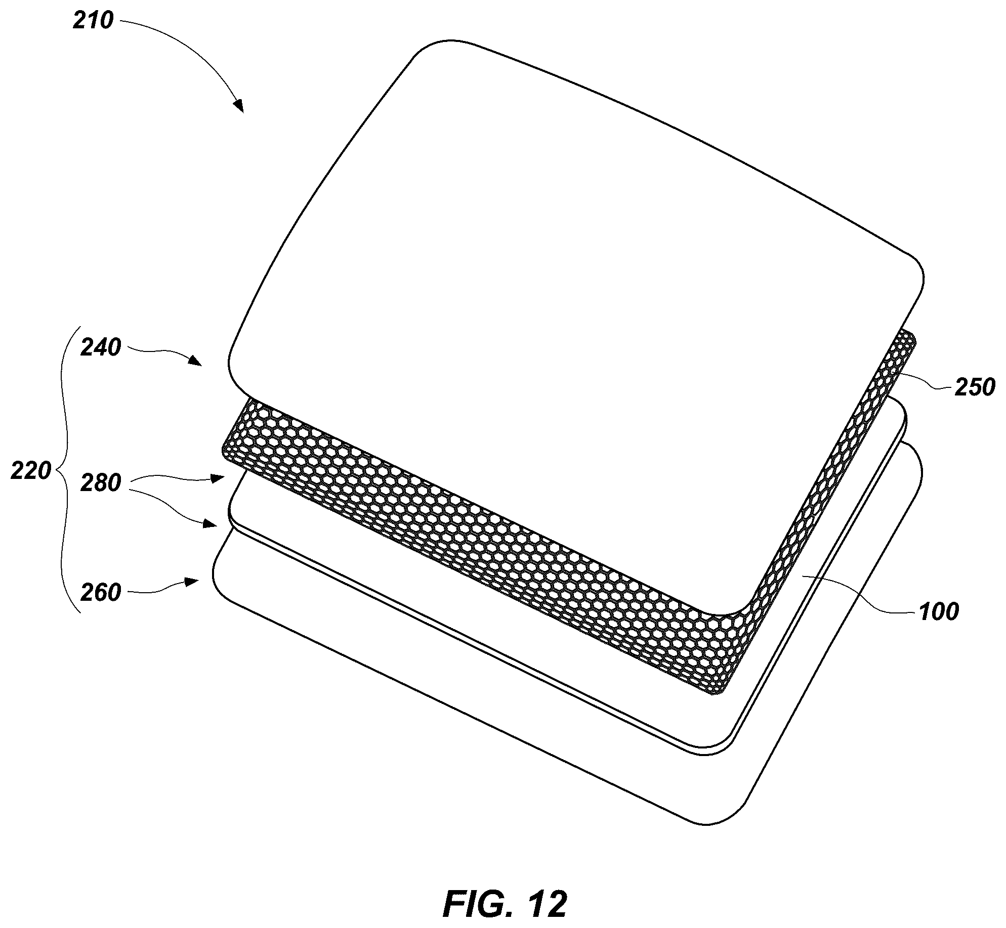 Patent US12350919 Figure 8 – Secondary cushioning elements for cushions