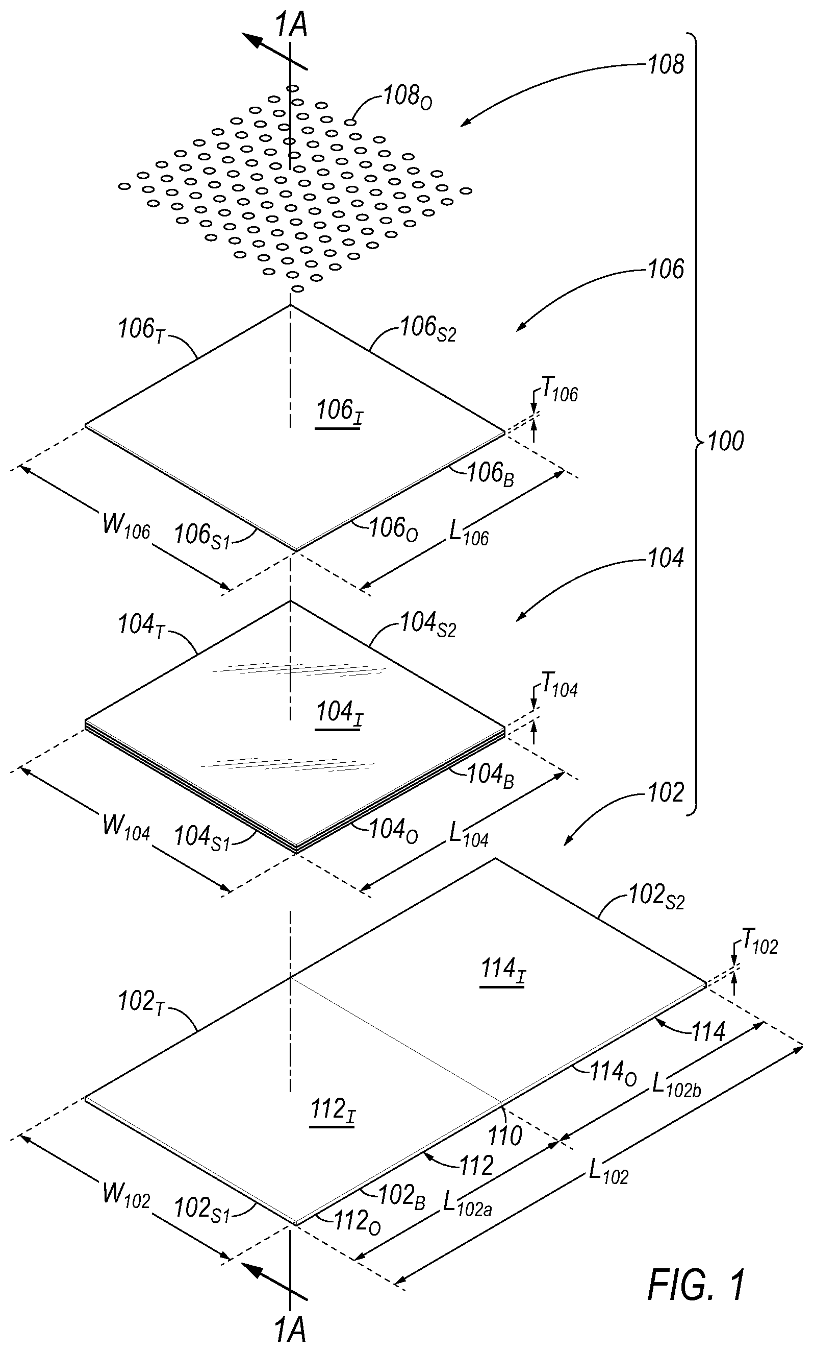 Patent US12350922 Figure 1 – Cutaway card assembly