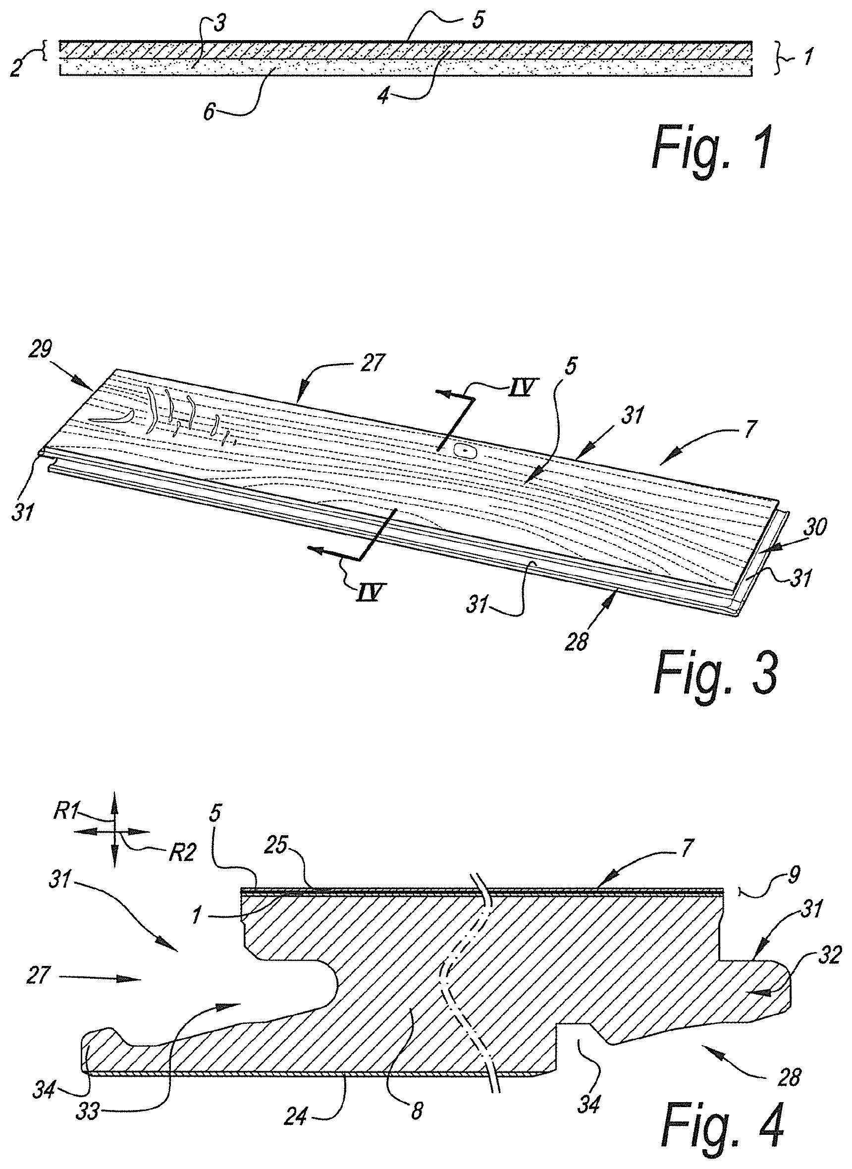 Patent US12350926 Figure 1 – Method for manufacturing panels having a decorative surface