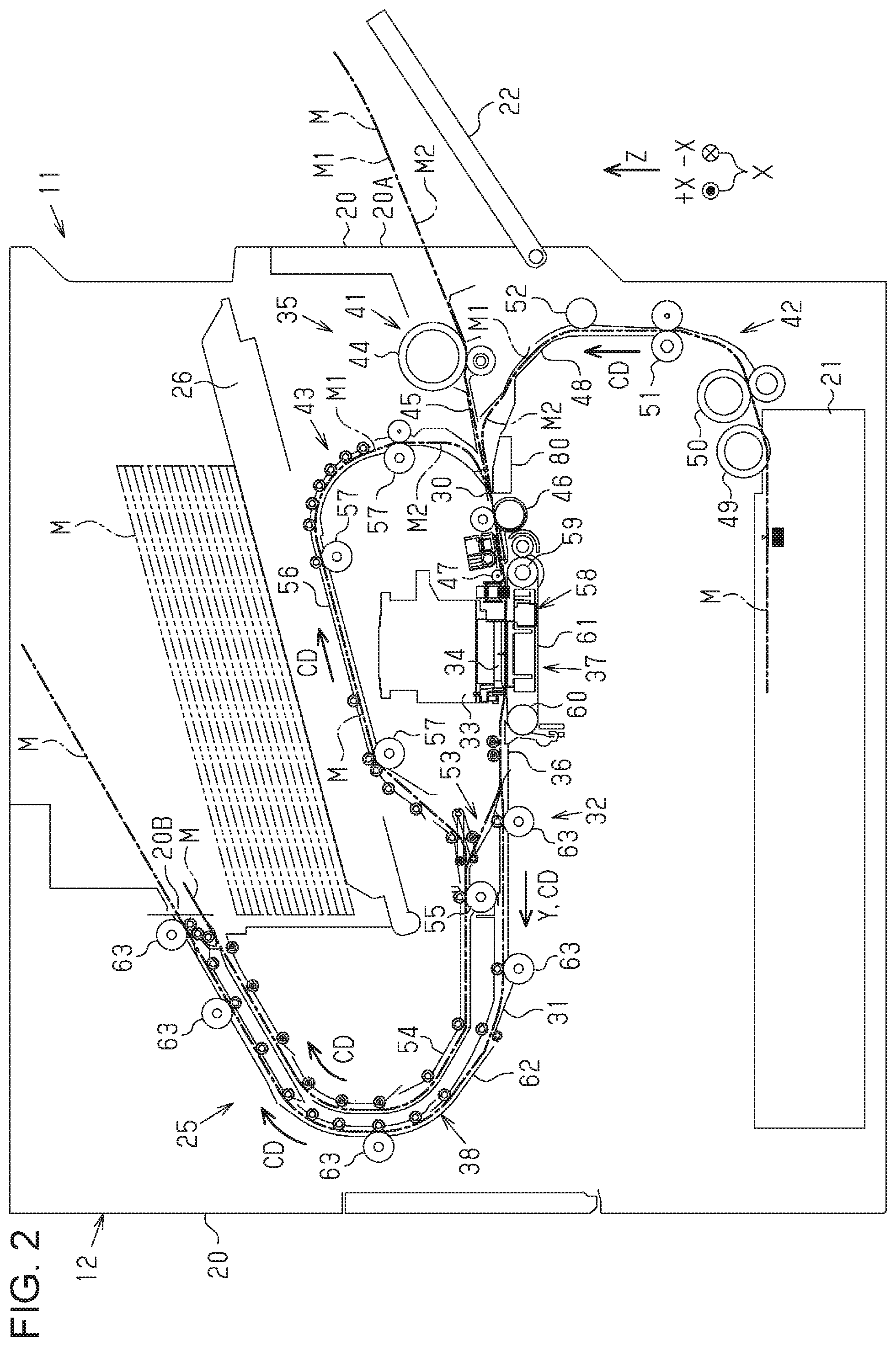 Patent US12350927 Figure 2 – Recording apparatus and method for suppressing deviation of recording position of recording apparatus