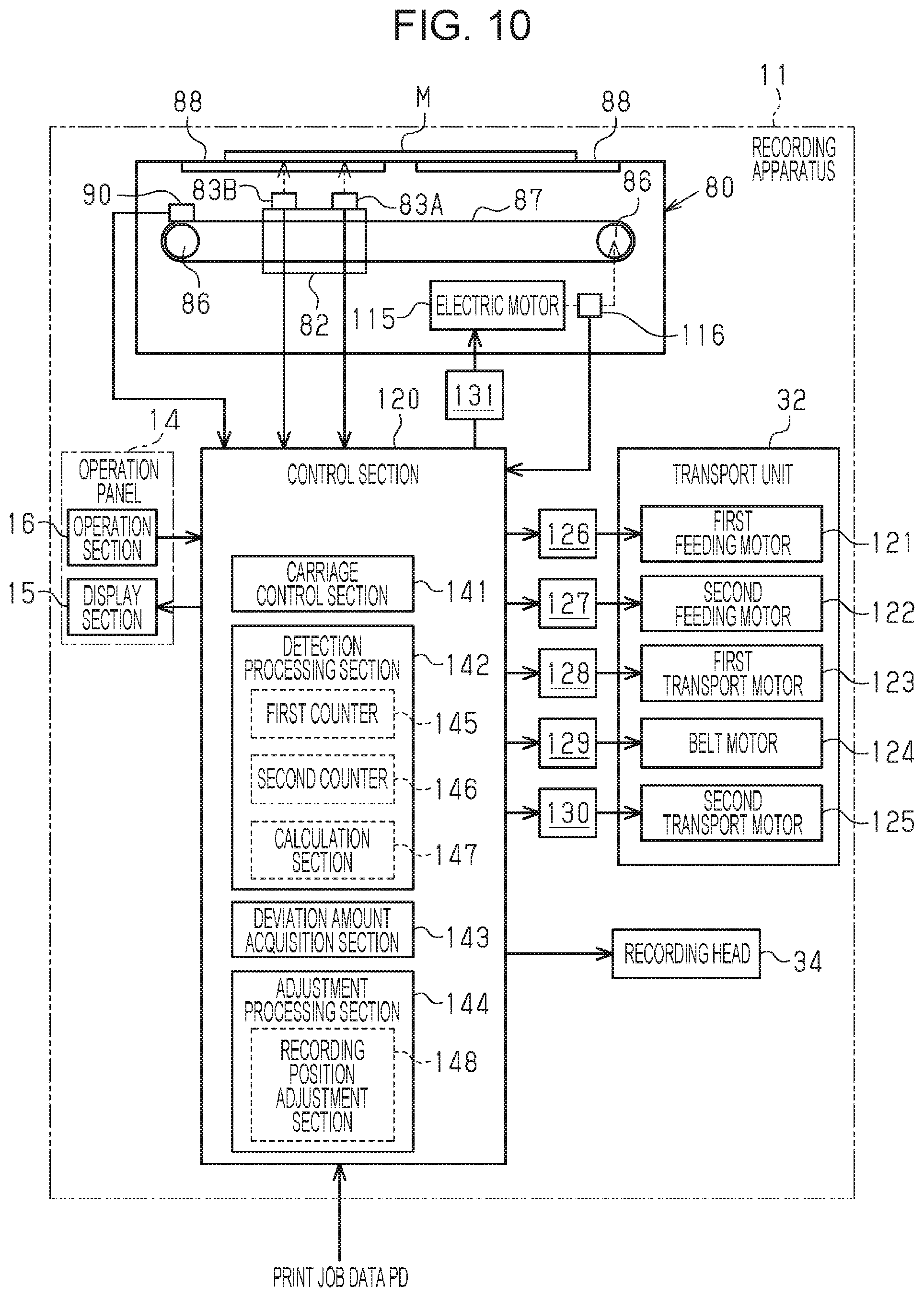 Patent US12350927 Figure 9 – Recording apparatus and method for suppressing deviation of recording position of recording apparatus