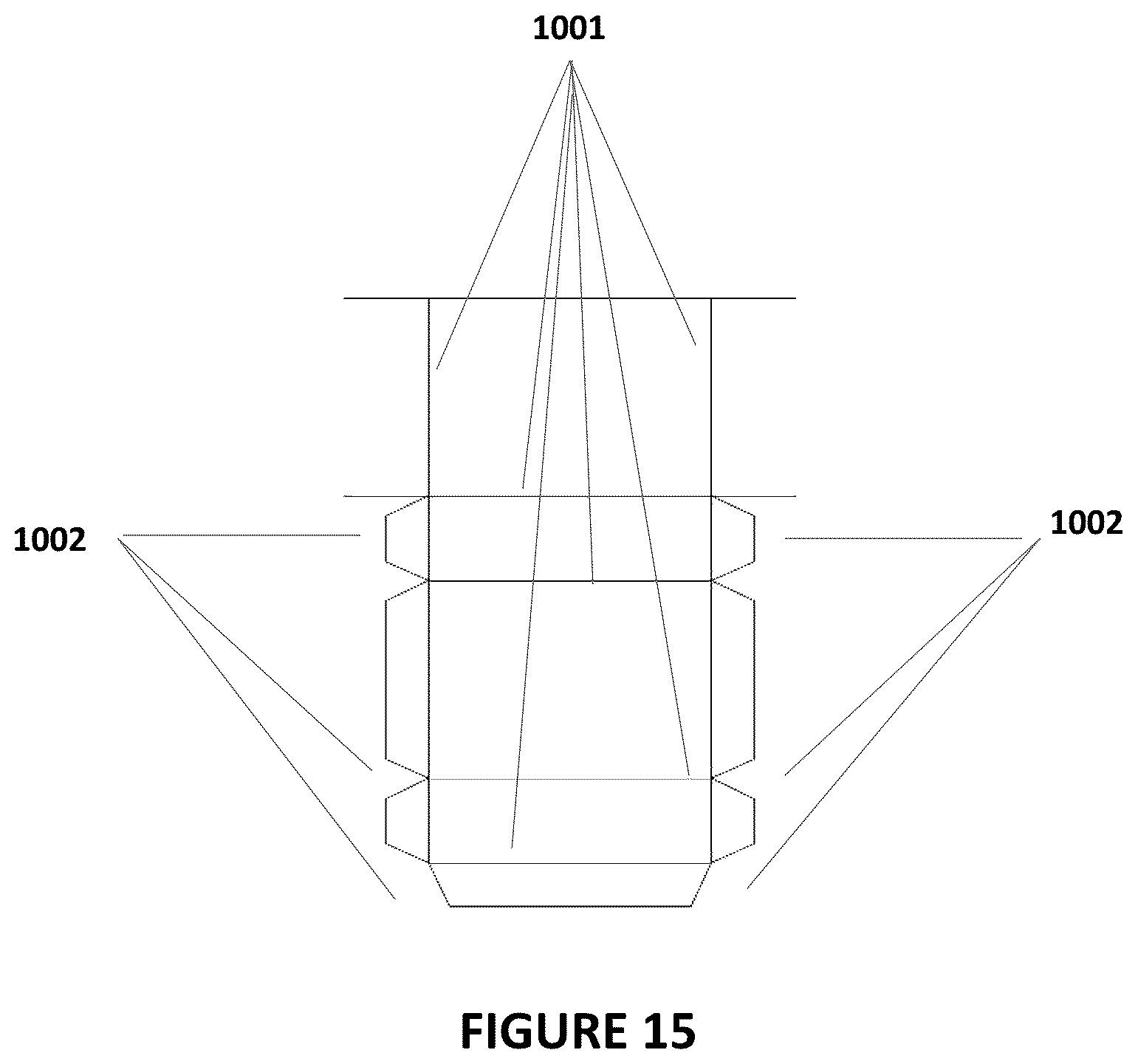 Patent US12350928 Figure 15 – Flatbed printer with integrated creasing and cutting