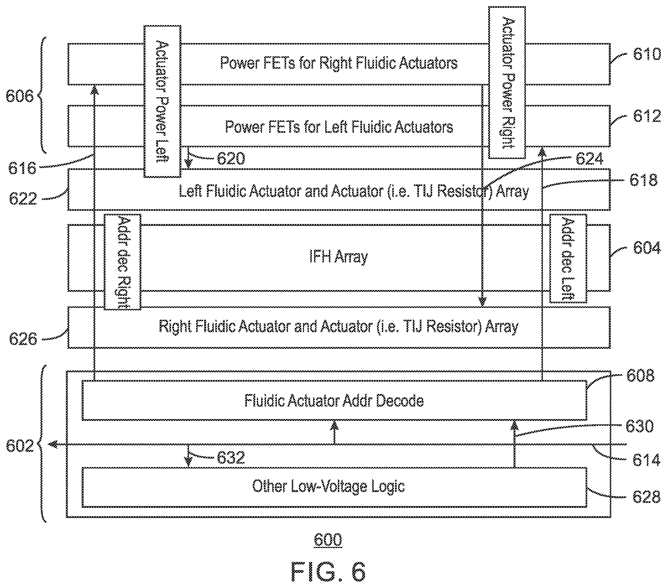 Patent US12350932 Figure 6 – Die for a printhead