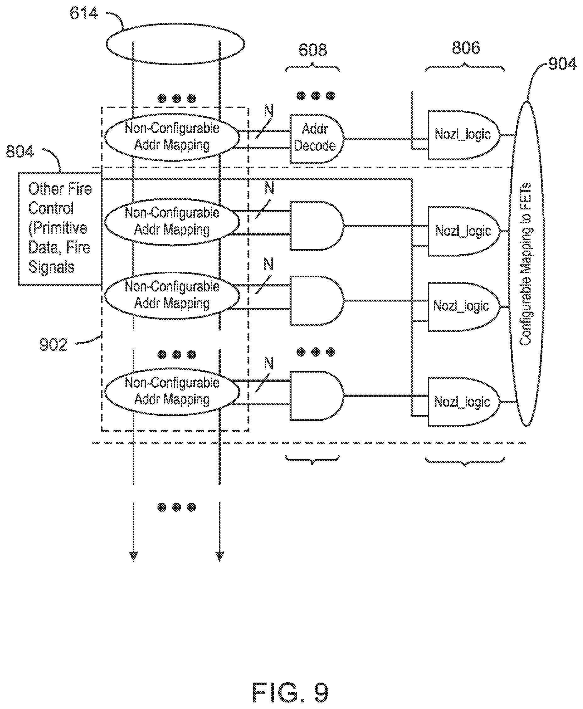 Patent US12350932 Figure 9 – Die for a printhead