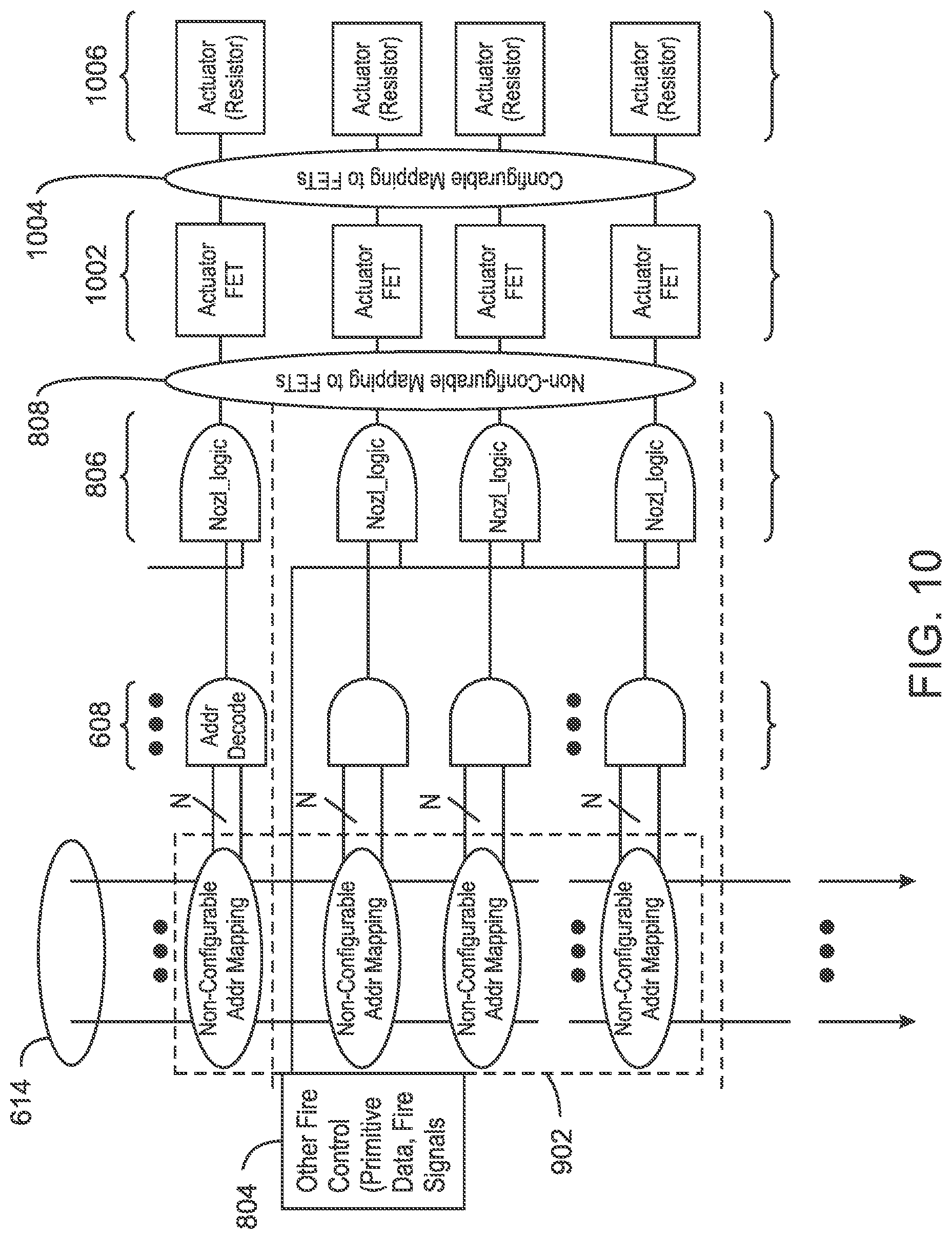 Patent US12350932 Figure 10 – Die for a printhead