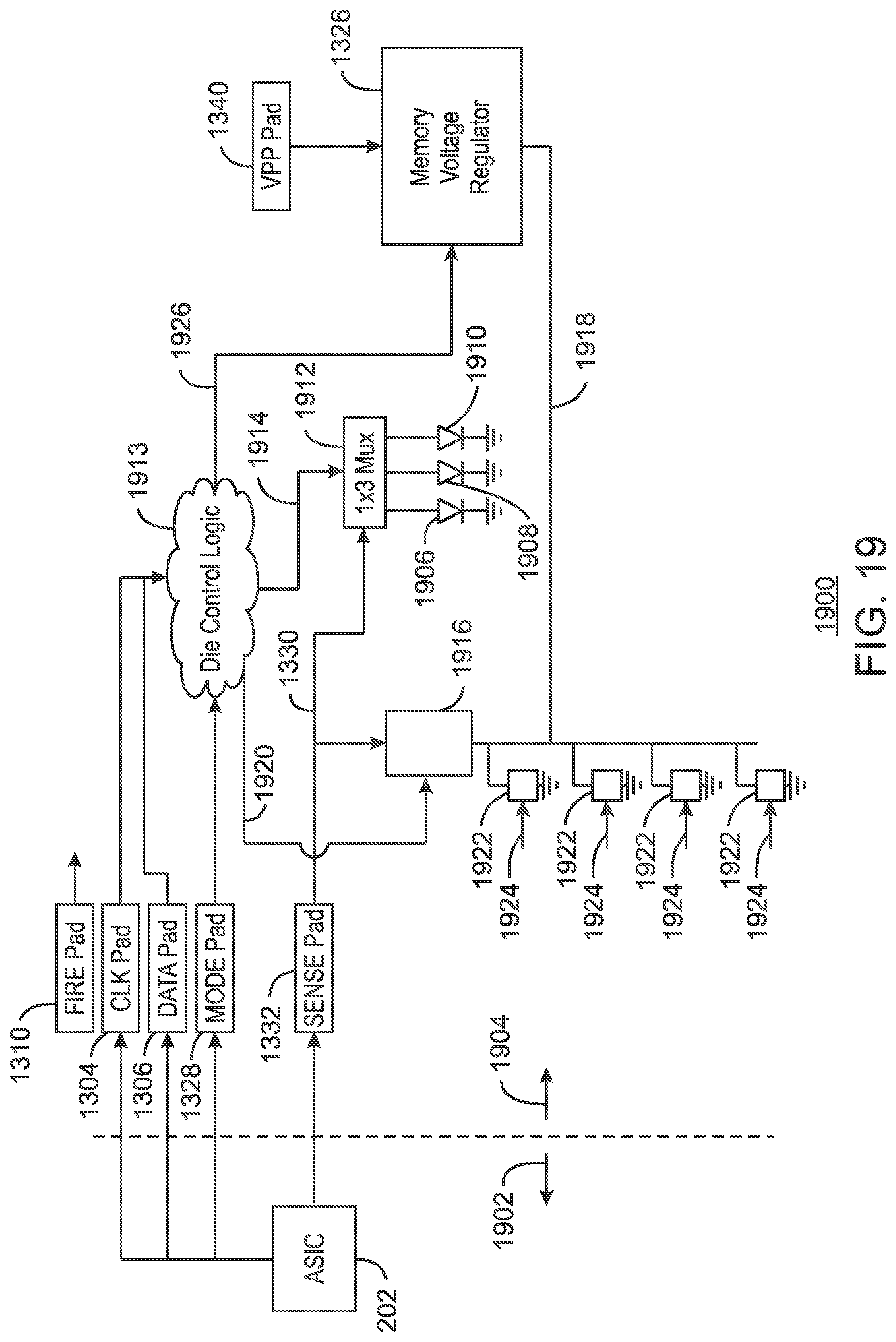 Patent US12350932 Figure 19 – Die for a printhead