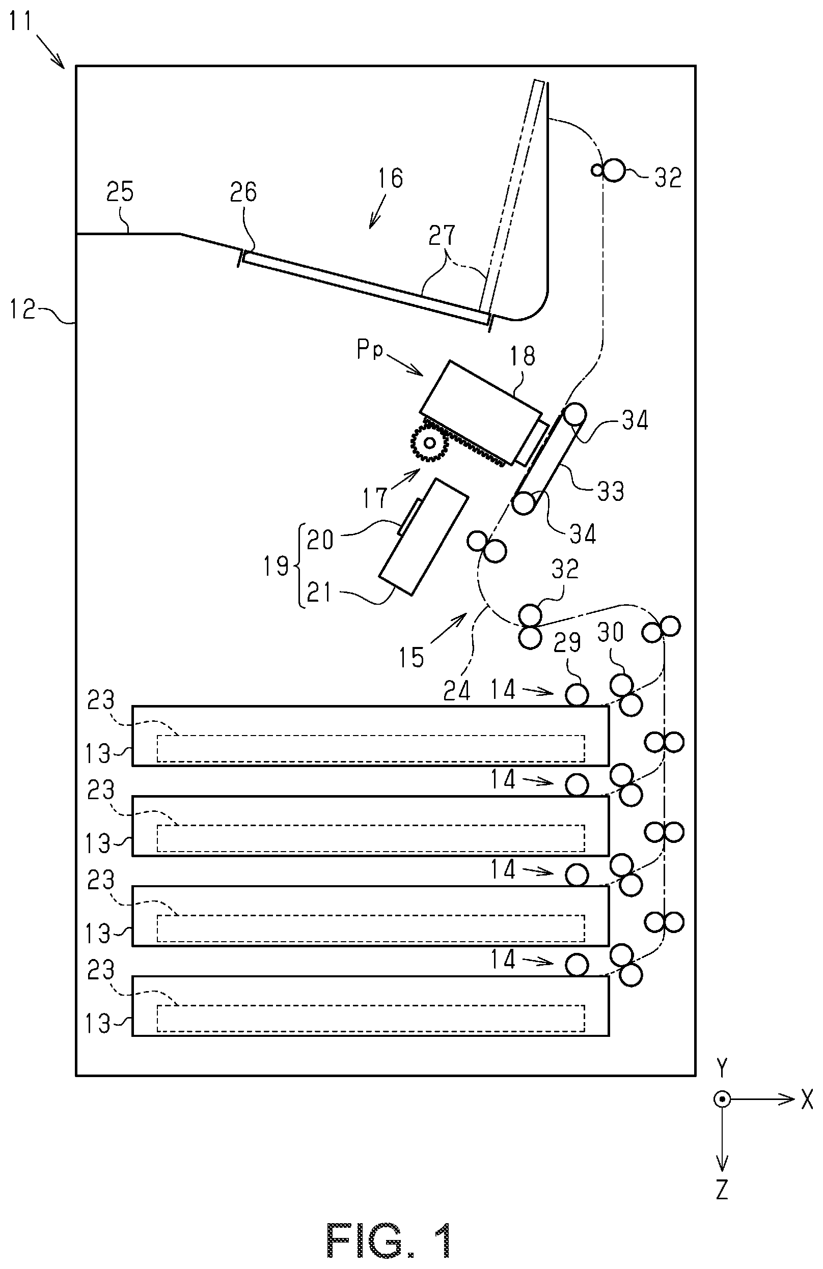 Patent US12350937 Figure 1 – Capping device and liquid ejection apparatus