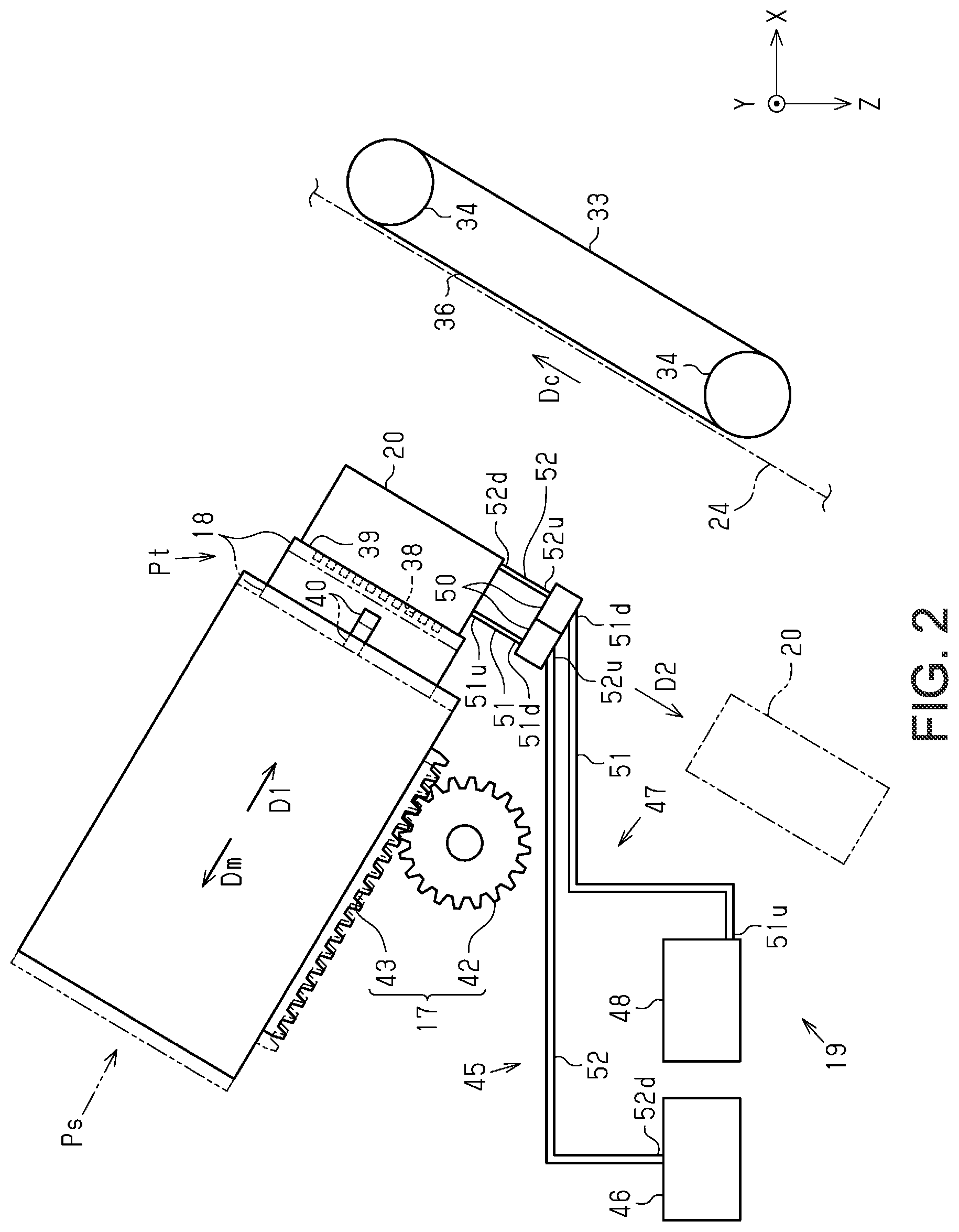 Patent US12350937 Figure 2 – Capping device and liquid ejection apparatus