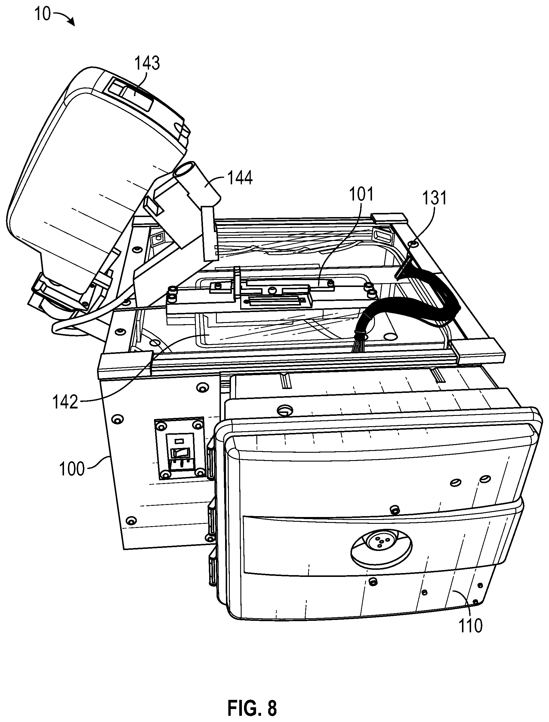 Patent US12350939 Figure 8 – Devices, systems, and methods for printhead cleaning and diagnostics