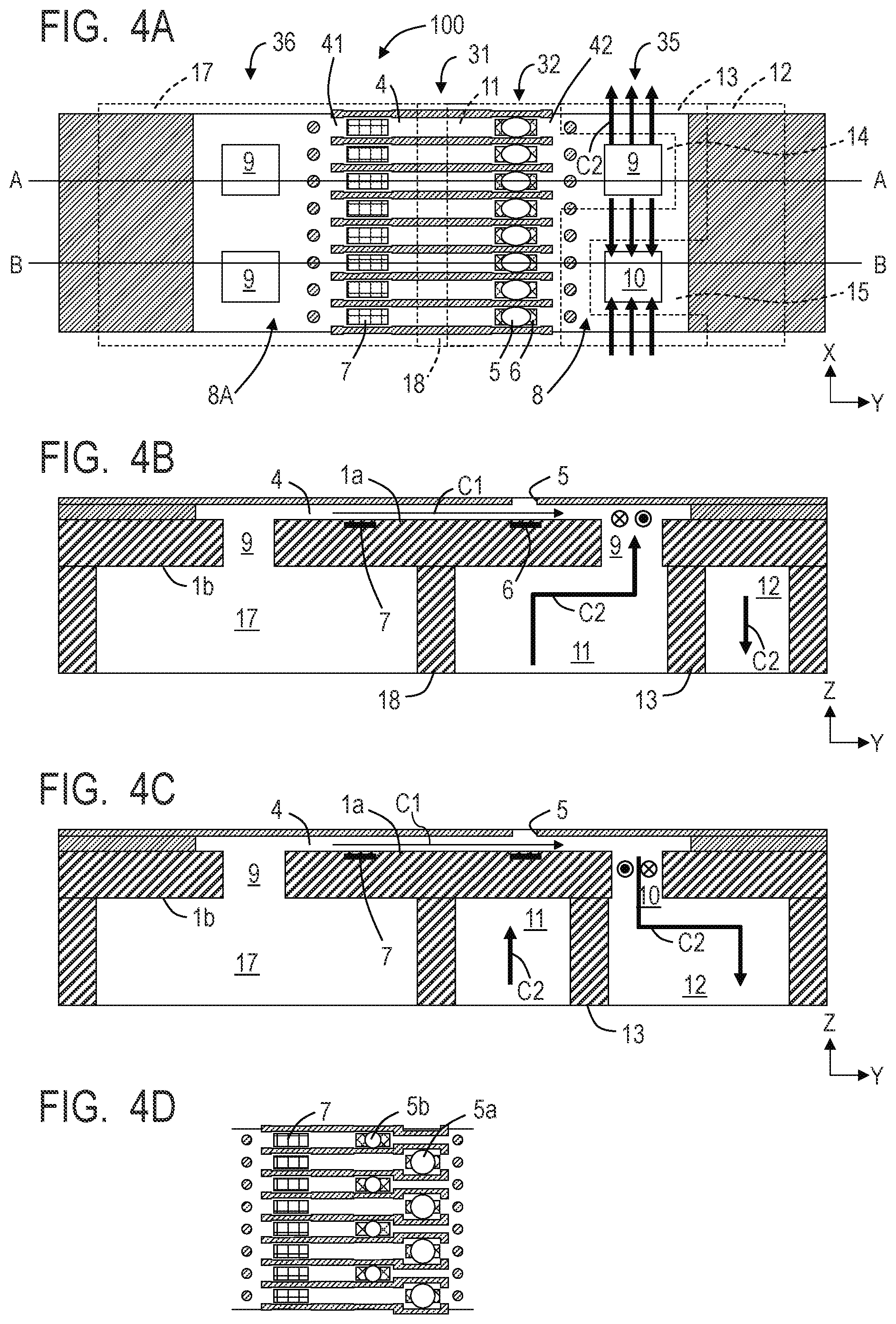 Patent US12350940 Figure 4 – Liquid ejection head