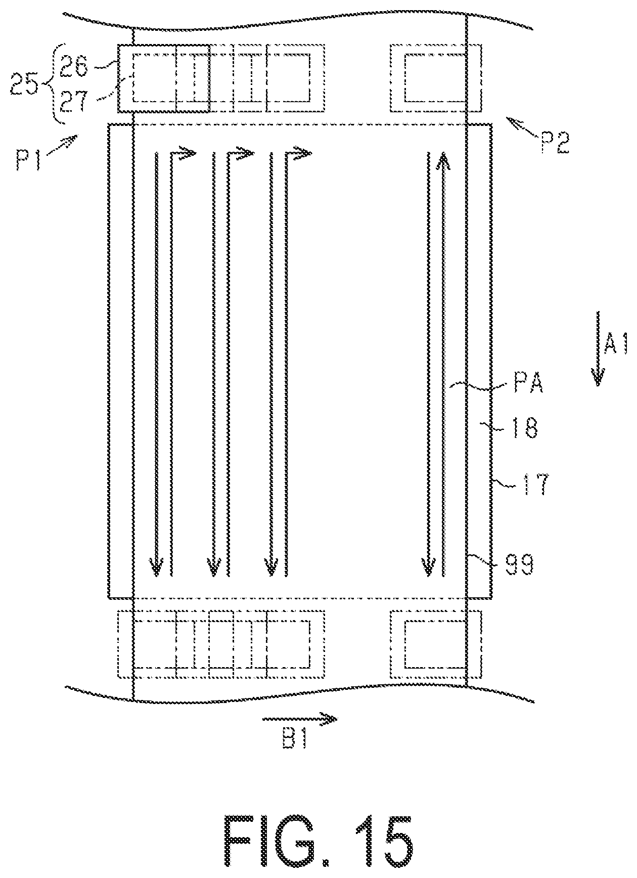 Patent US12350945 Figure 7 – Printing apparatus and method of printing for intermittantly transporting a medium