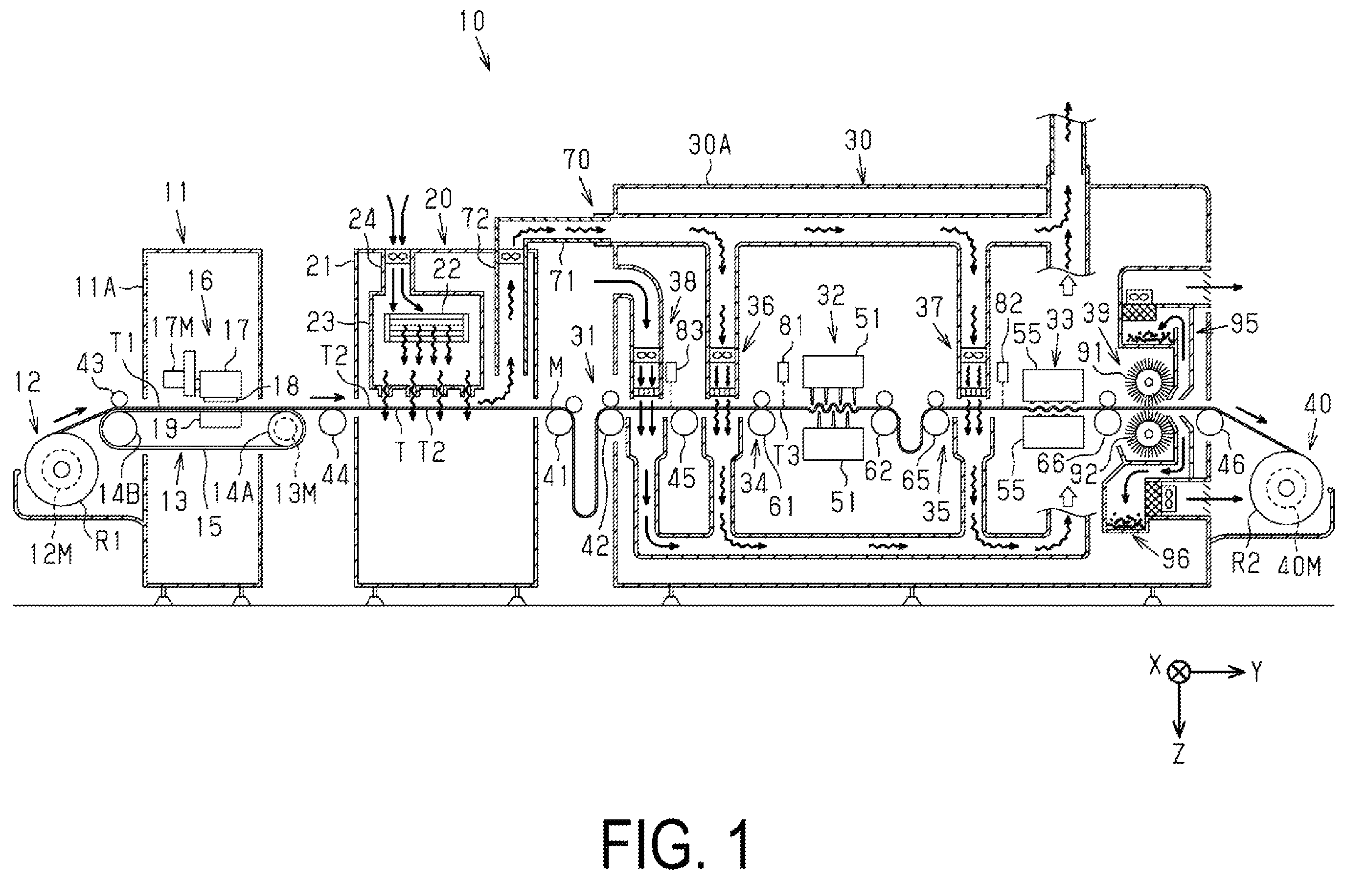 Patent US12350948 Figure 1 – Printing system and processing apparatus