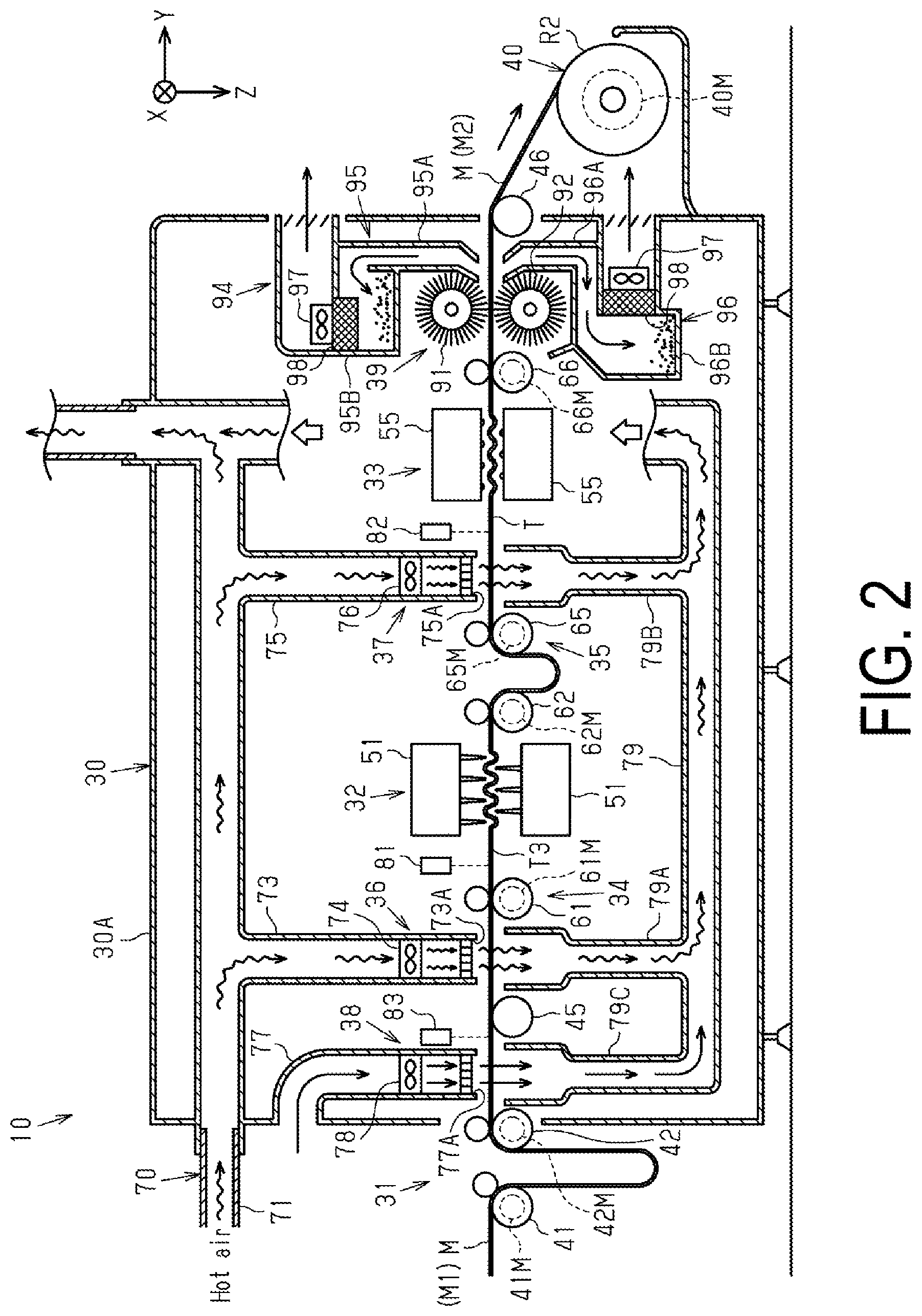 Patent US12350948 Figure 2 – Printing system and processing apparatus