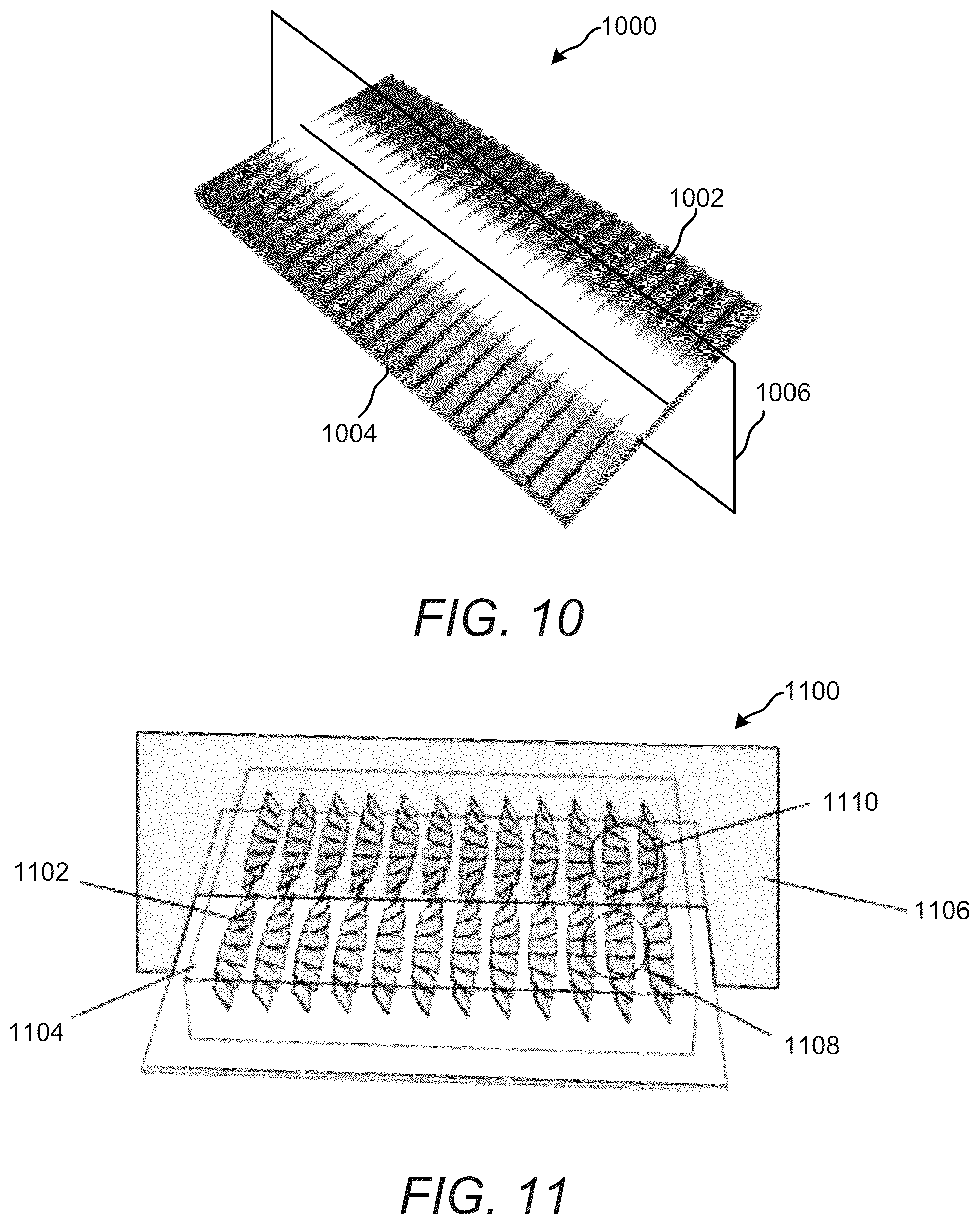 Patent US12350950 Figure 12 – Article with angled reflective segments