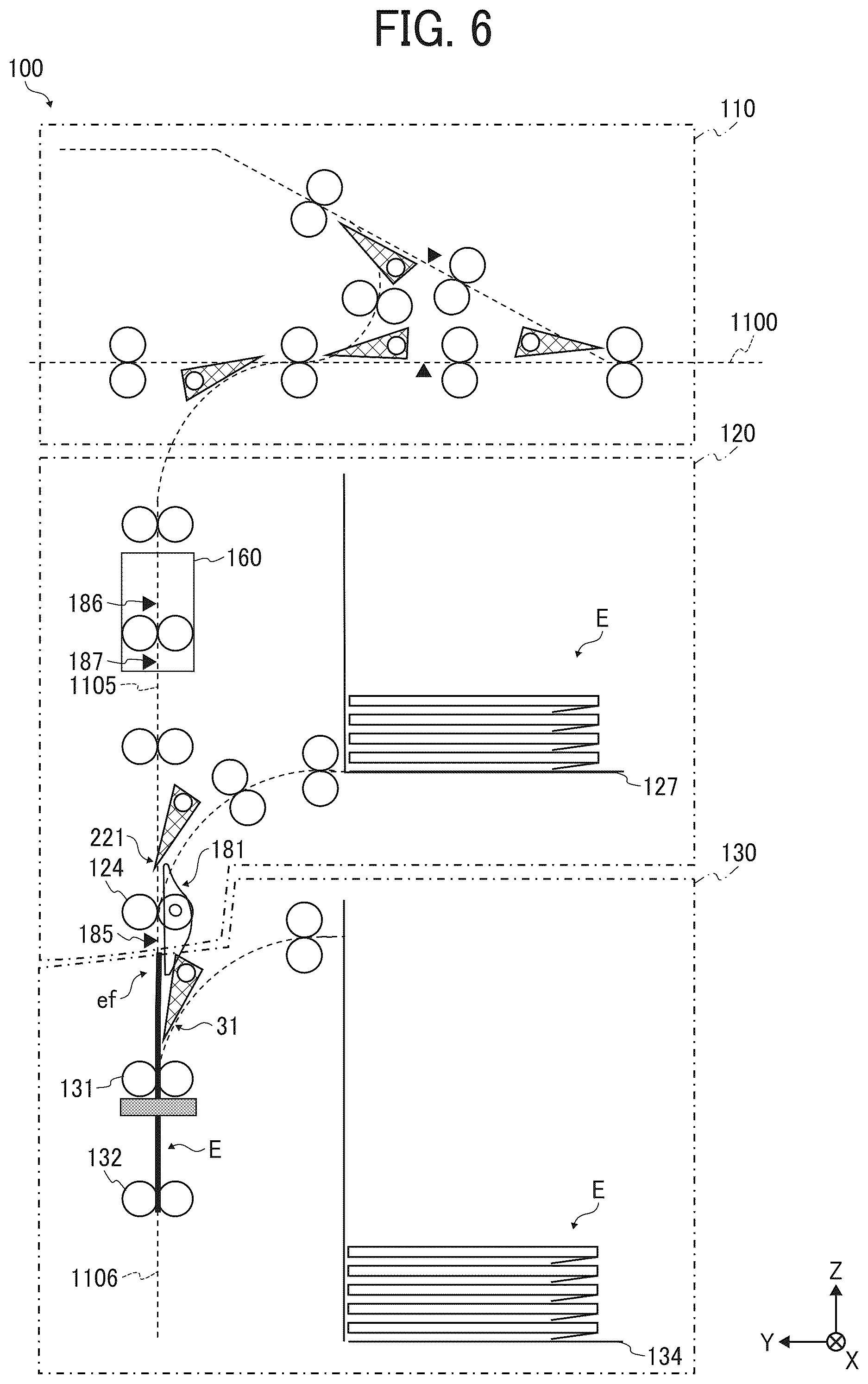 Patent US12350957 Figure 6 – Envelope processing apparatus and image forming system