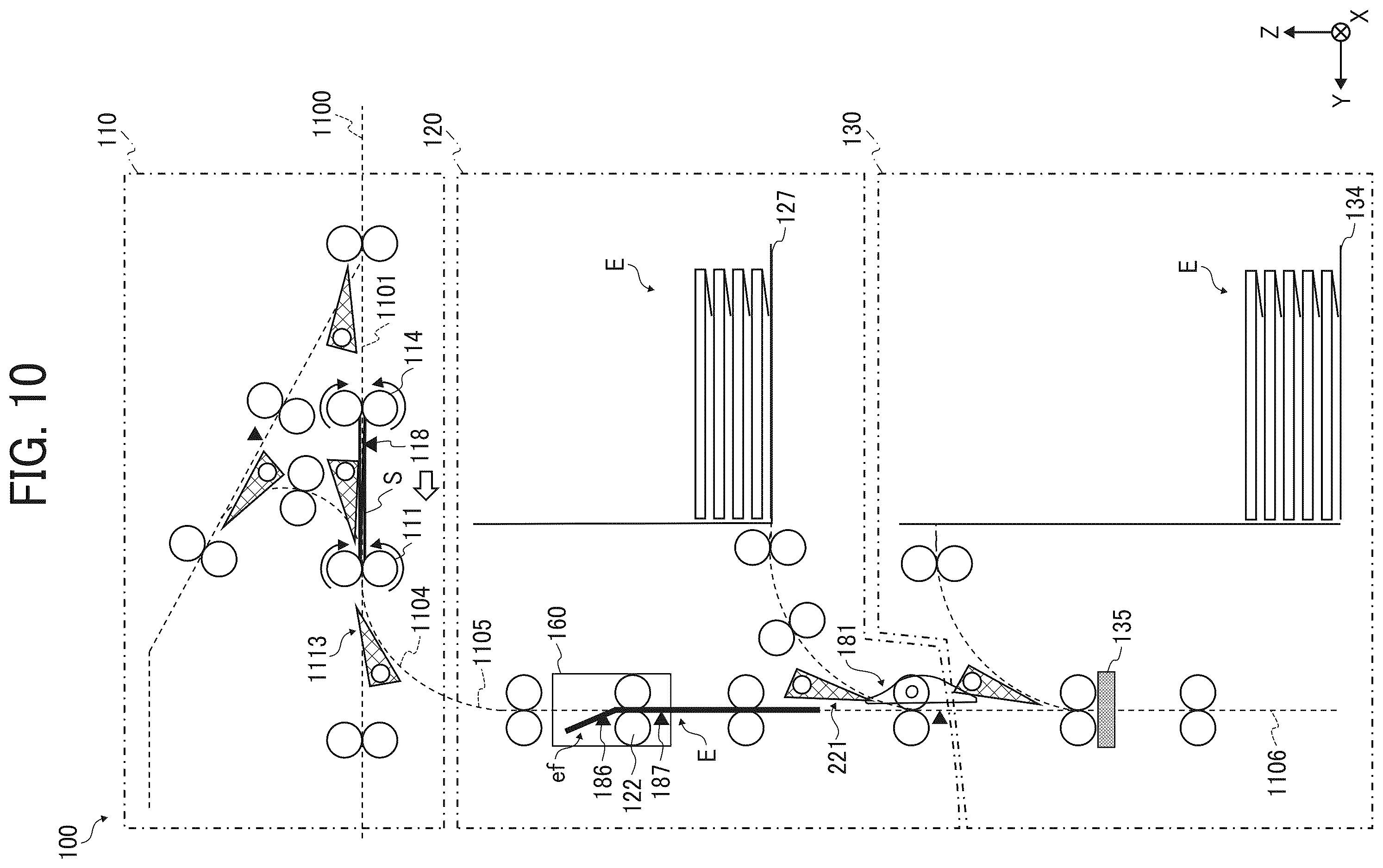 Patent US12350957 Figure 10 – Envelope processing apparatus and image forming system