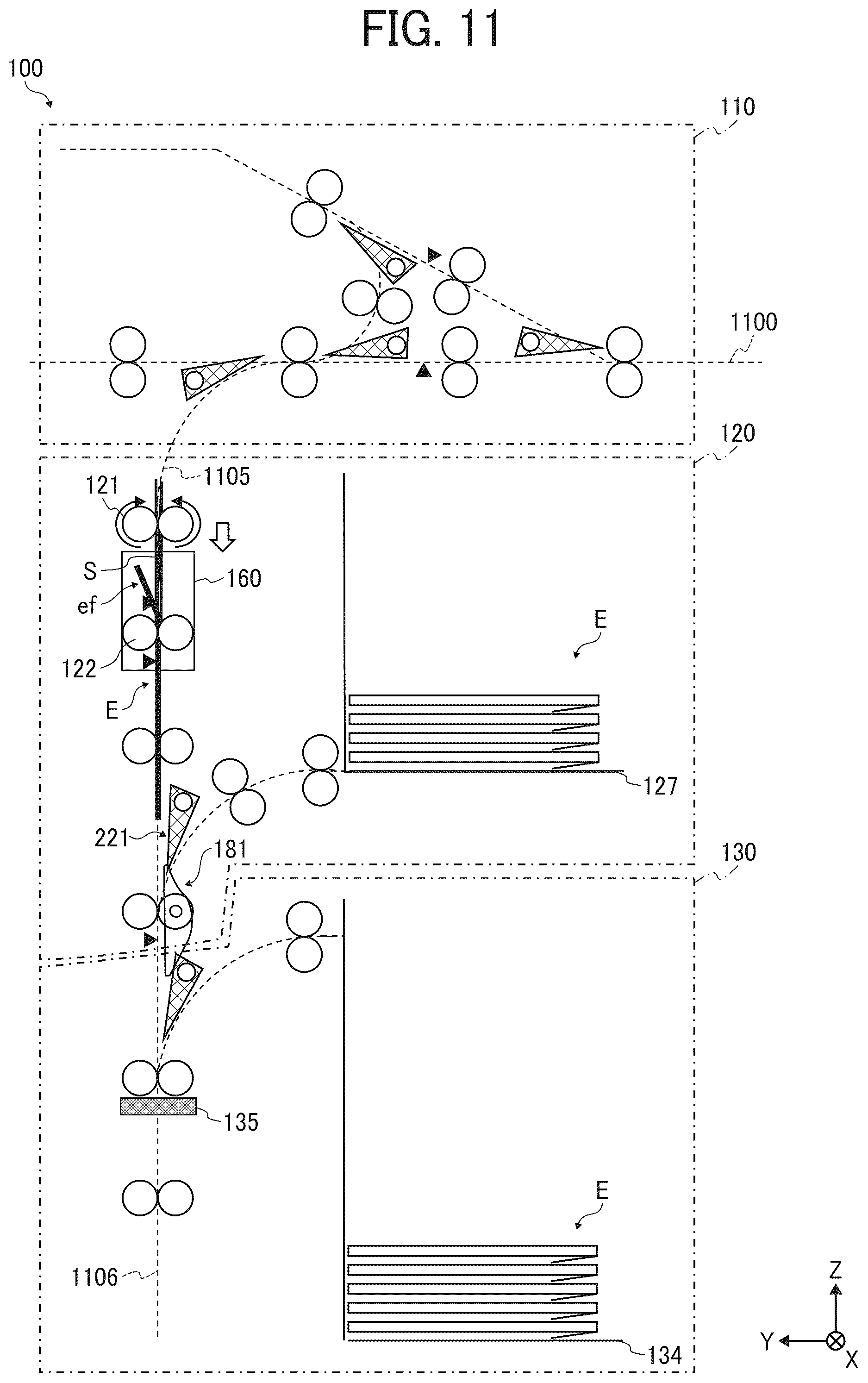 Patent US12350957 Figure 11 – Envelope processing apparatus and image forming system