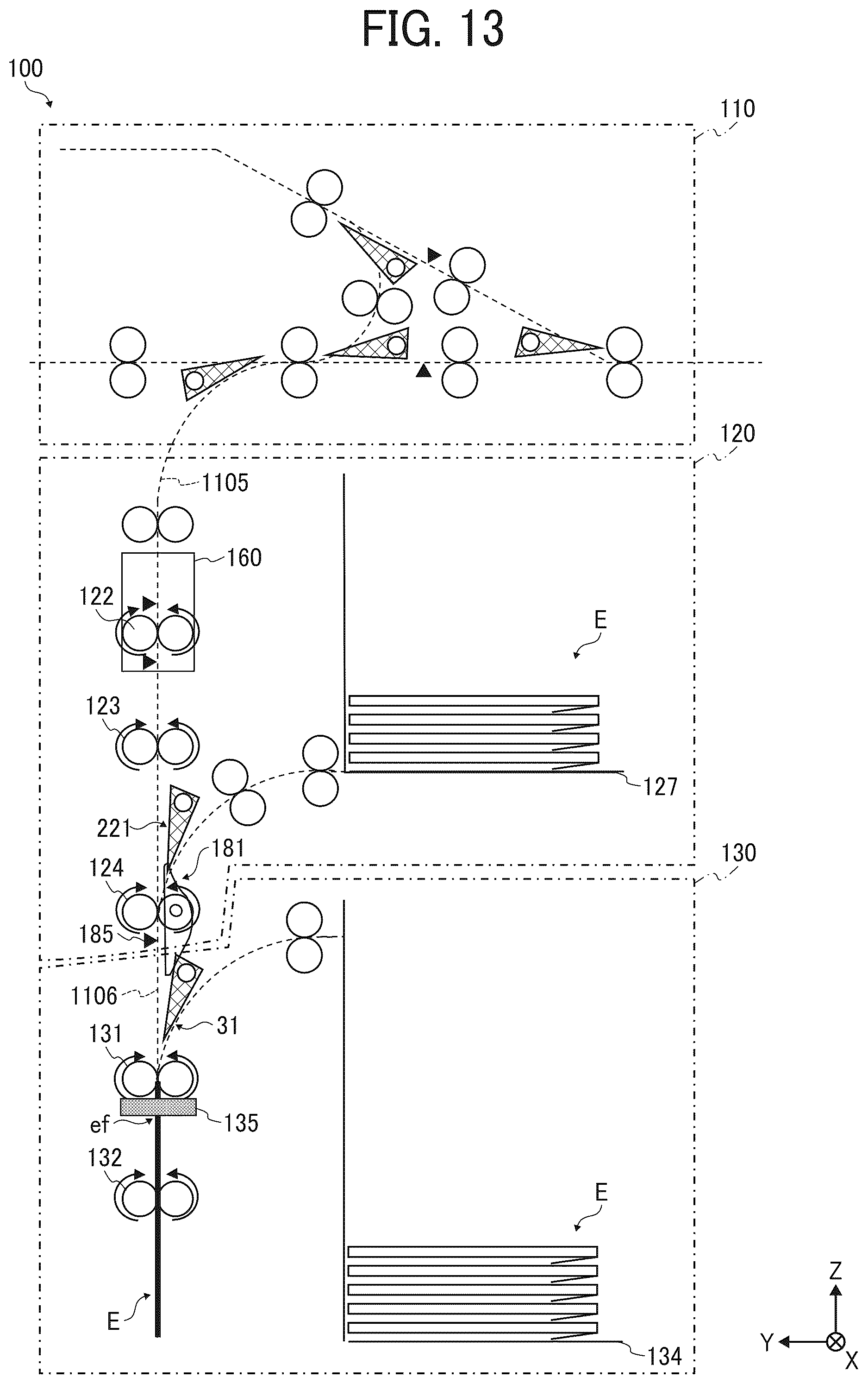 Patent US12350957 Figure 13 – Envelope processing apparatus and image forming system
