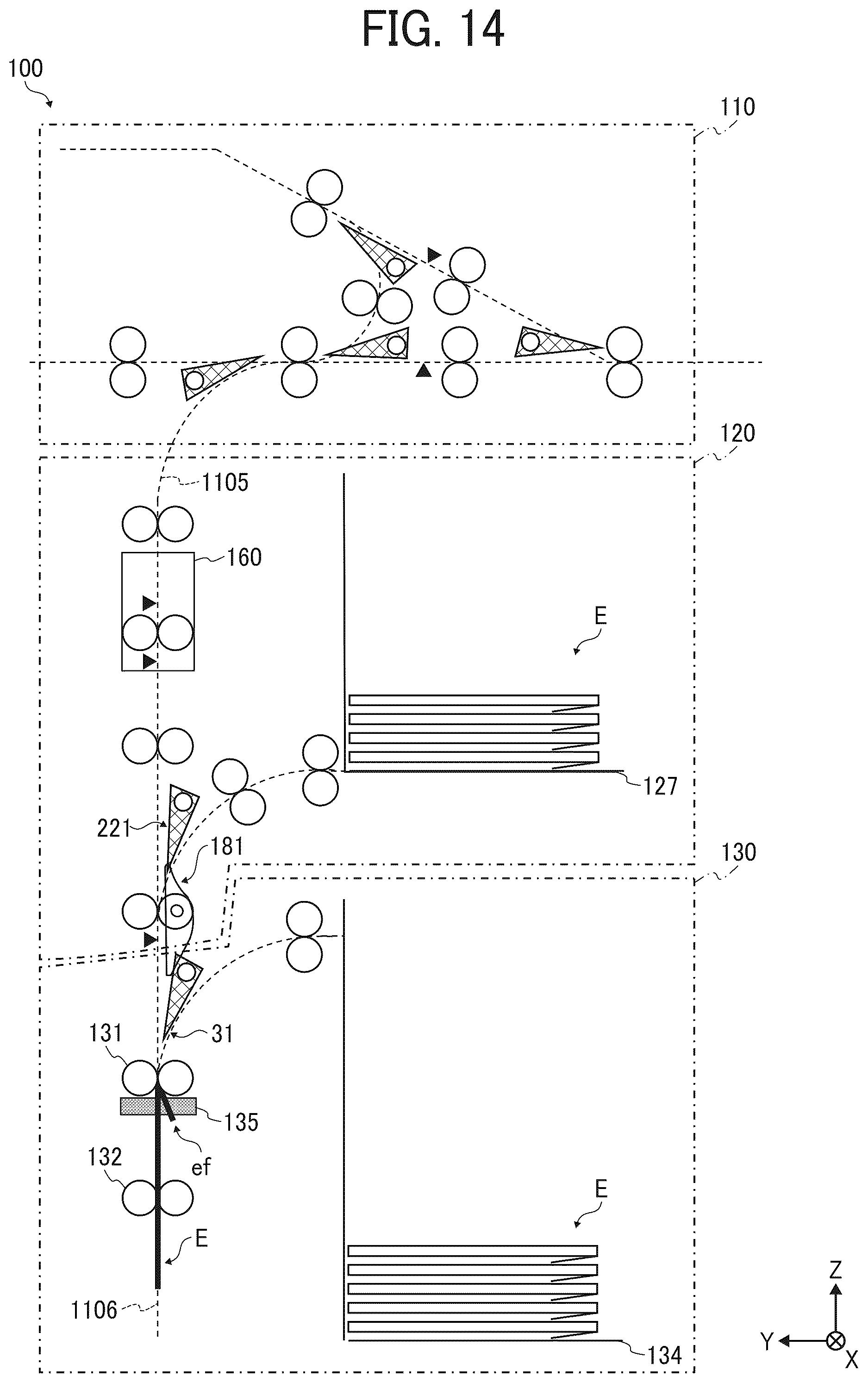 Patent US12350957 Figure 14 – Envelope processing apparatus and image forming system