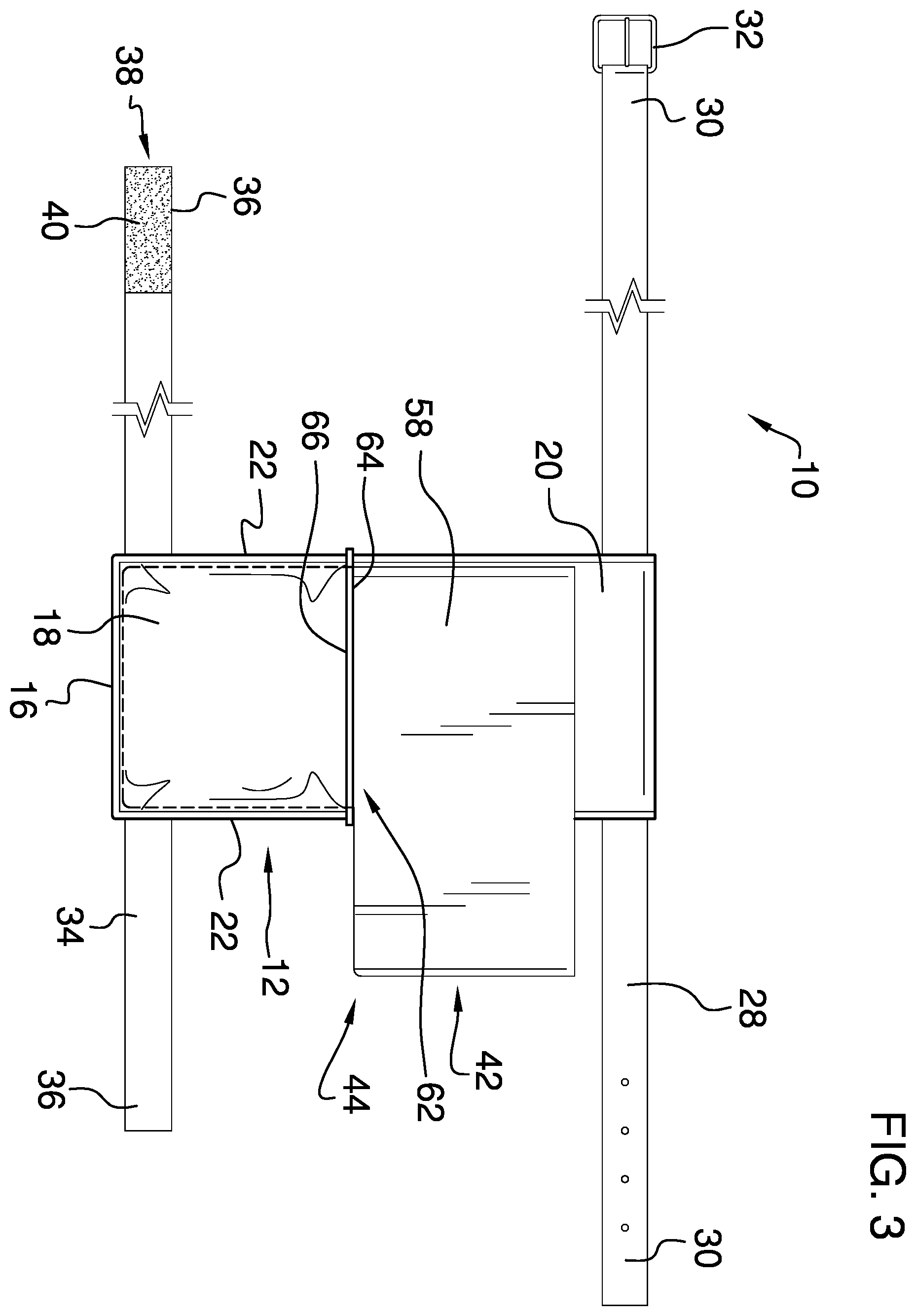 Patent US12350959 Figure 3 – Personal paint and brush holder apparatus