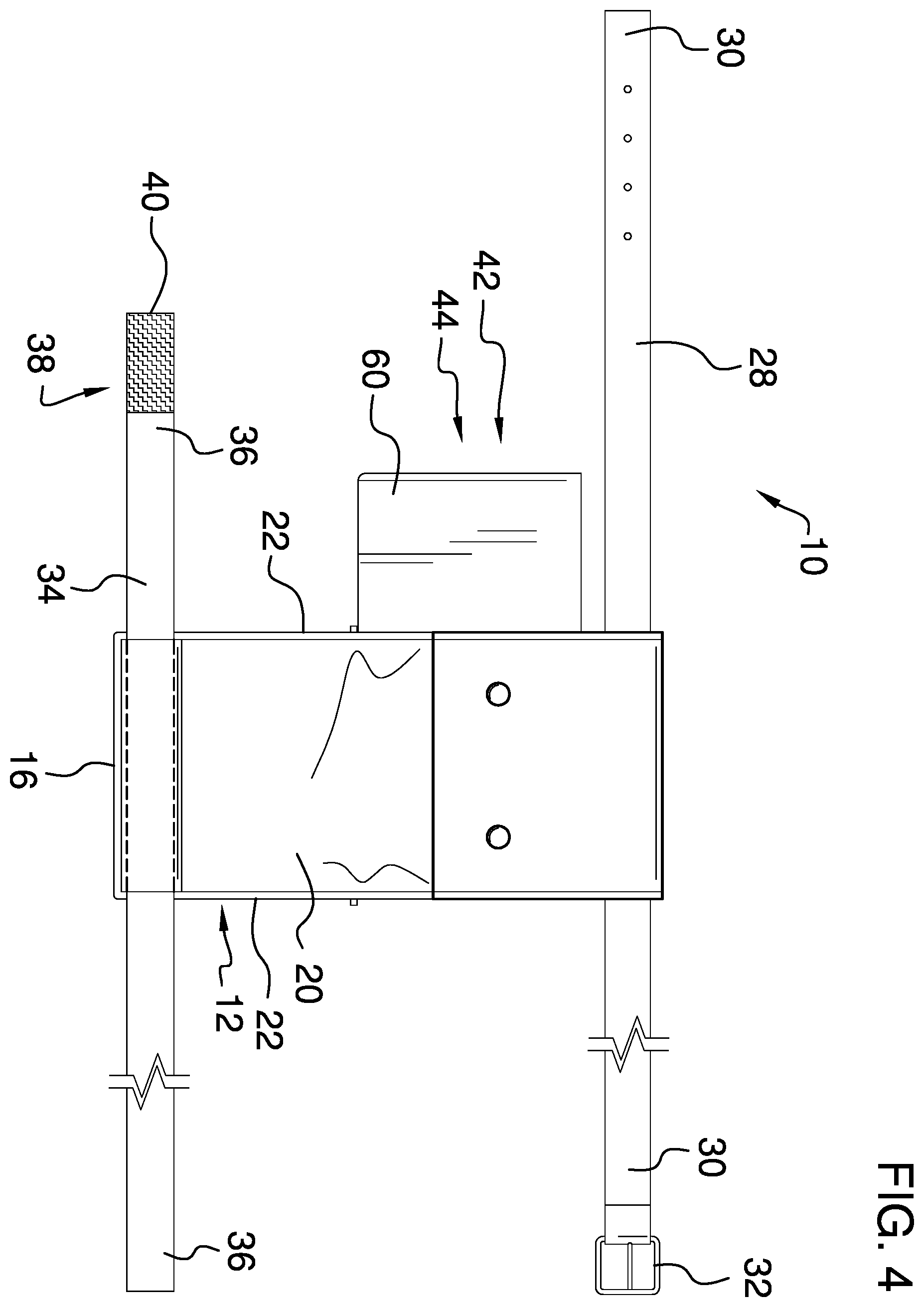 Patent US12350959 Figure 4 – Personal paint and brush holder apparatus