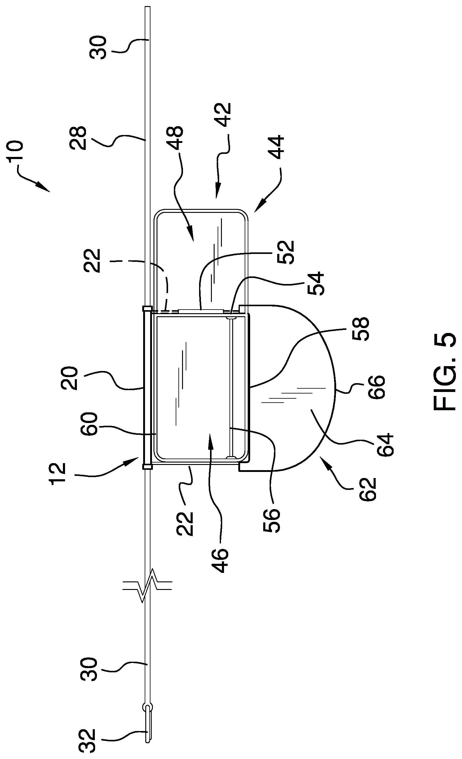 Patent US12350959 Figure 5 – Personal paint and brush holder apparatus